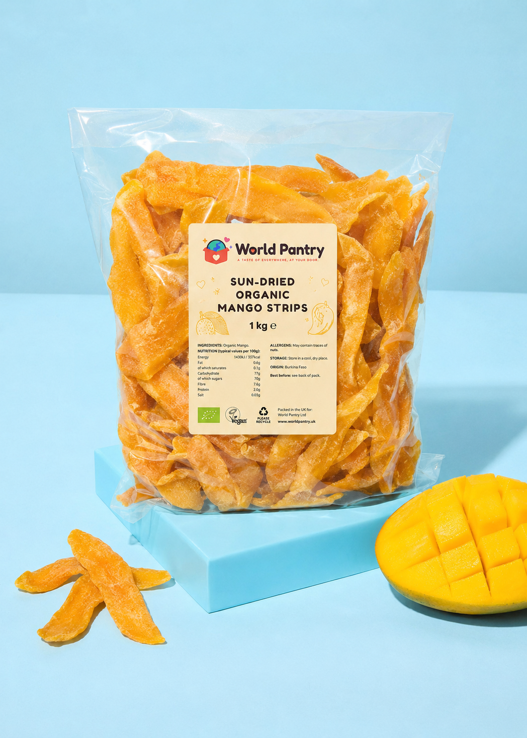 Organic Sun-Dried Mango Strips