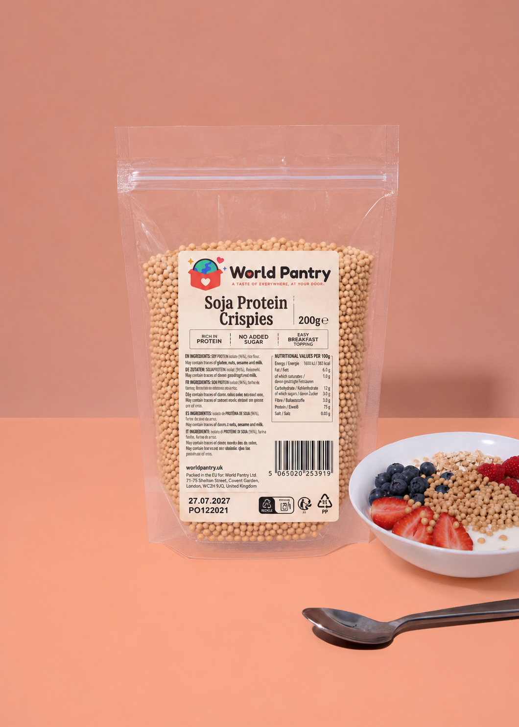 Soy Protein Crispies 90% — 1kg