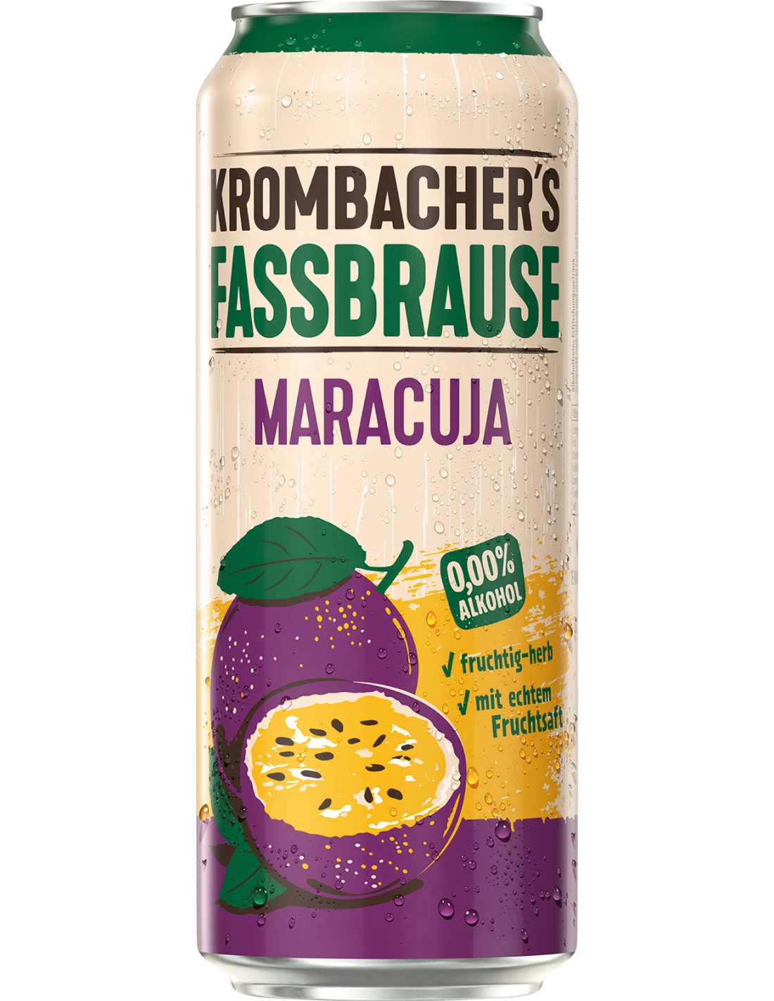 Krombacher Fassbrause Maracuja 500ml