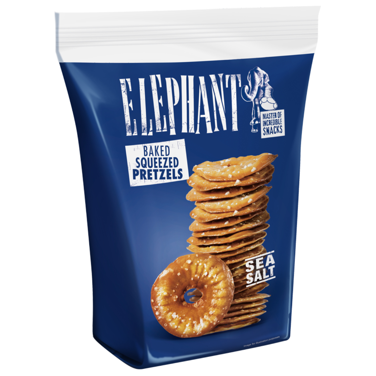 Alka Elephant Baked Squeezed Pretzels Sea Salt Laugengebäck 80g