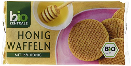 BioZentrale Bio Honigwaffeln mit 16 Prozent Honig 3 x 175g 3er Pack