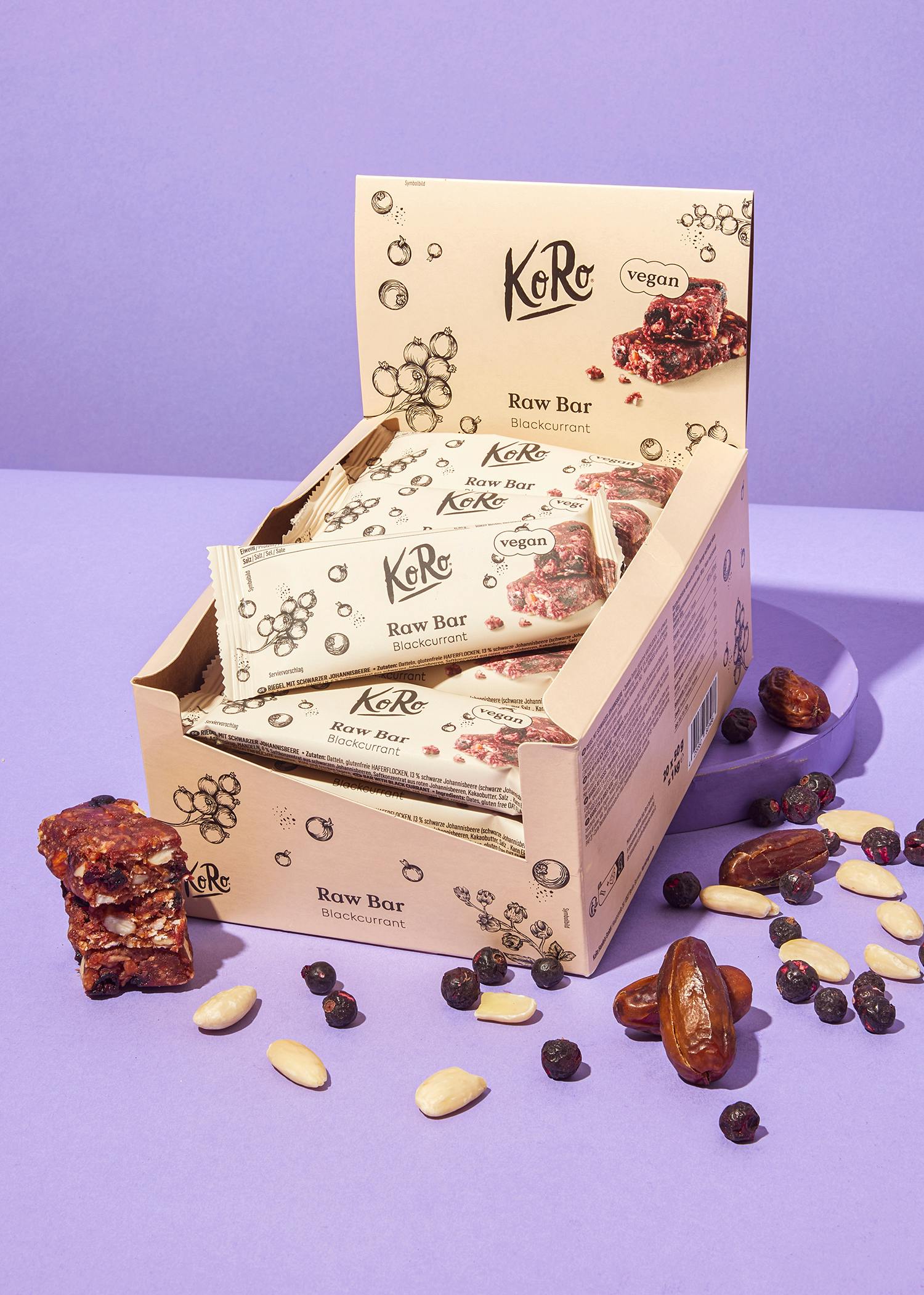 Blackcurrant raw bar 20 x 50g