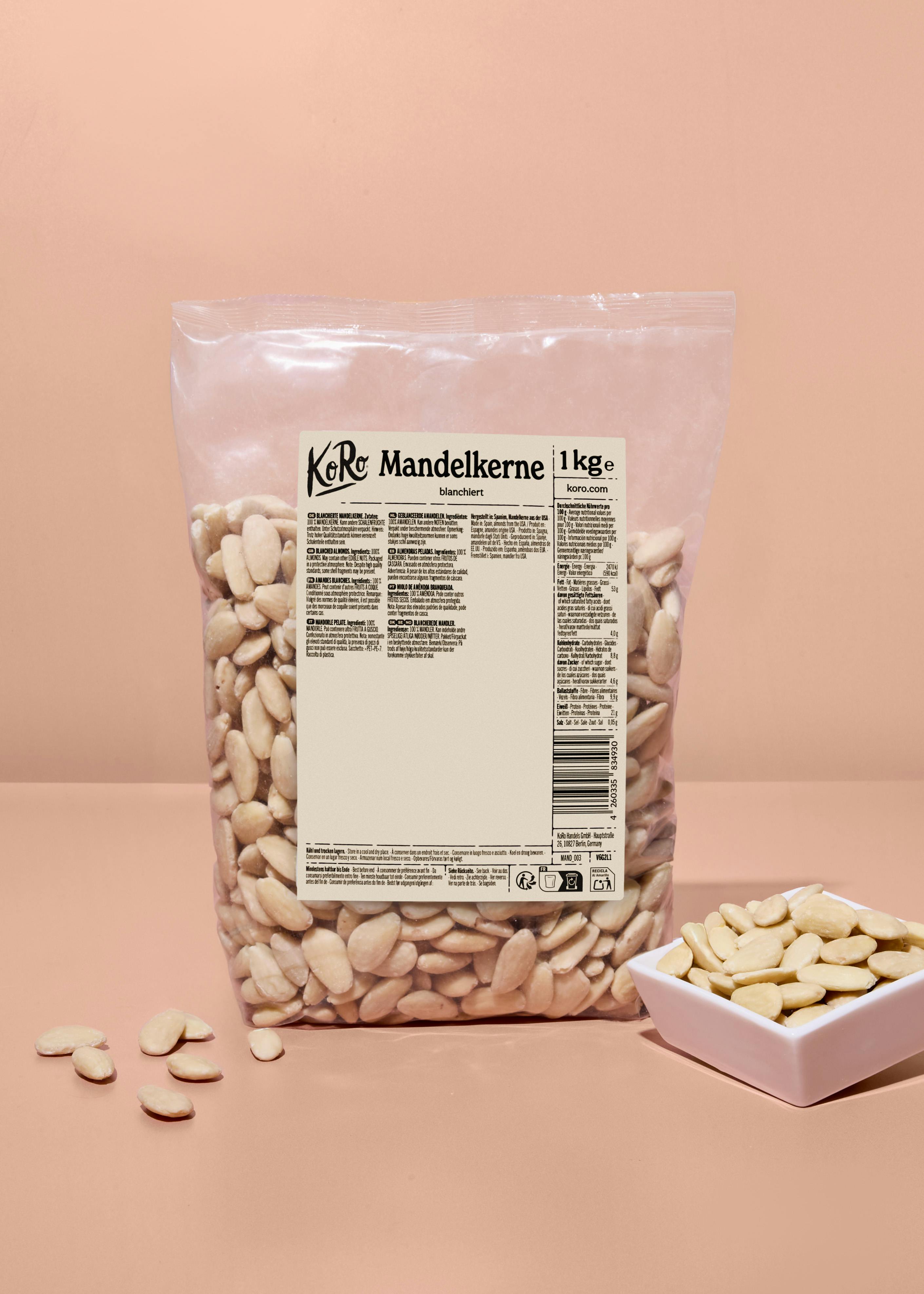Blanched almonds 1kg