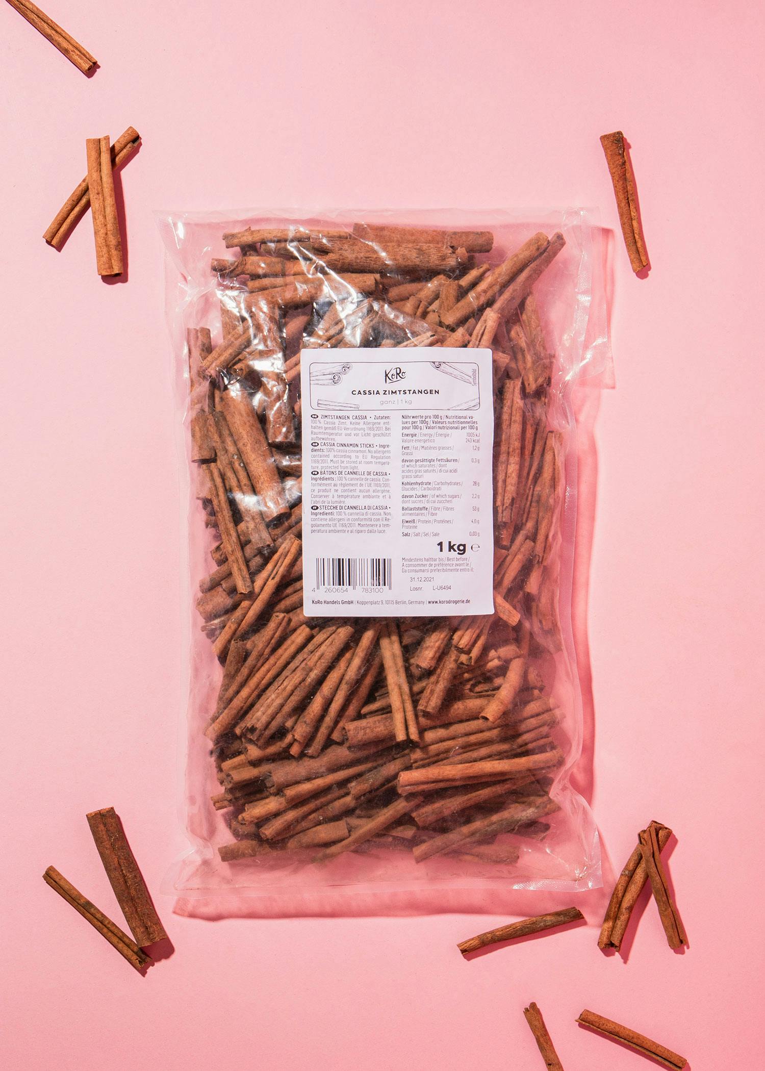 Cassia cinnamon sticks 1kg
