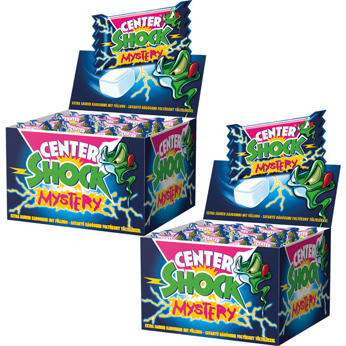 Center Shock Mystery Mix saures köstliches Kaugummi 400g 2er Pack