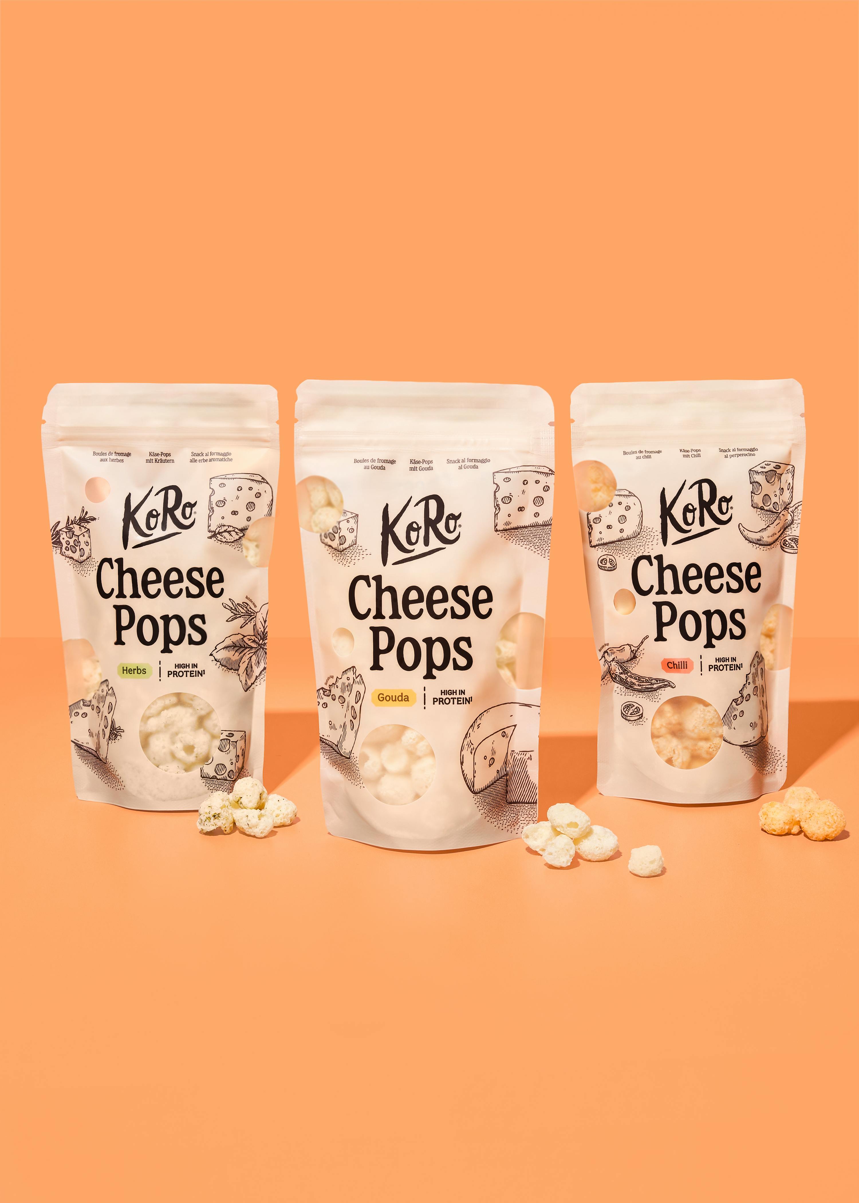 Cheese pops trio | 3 x 50g