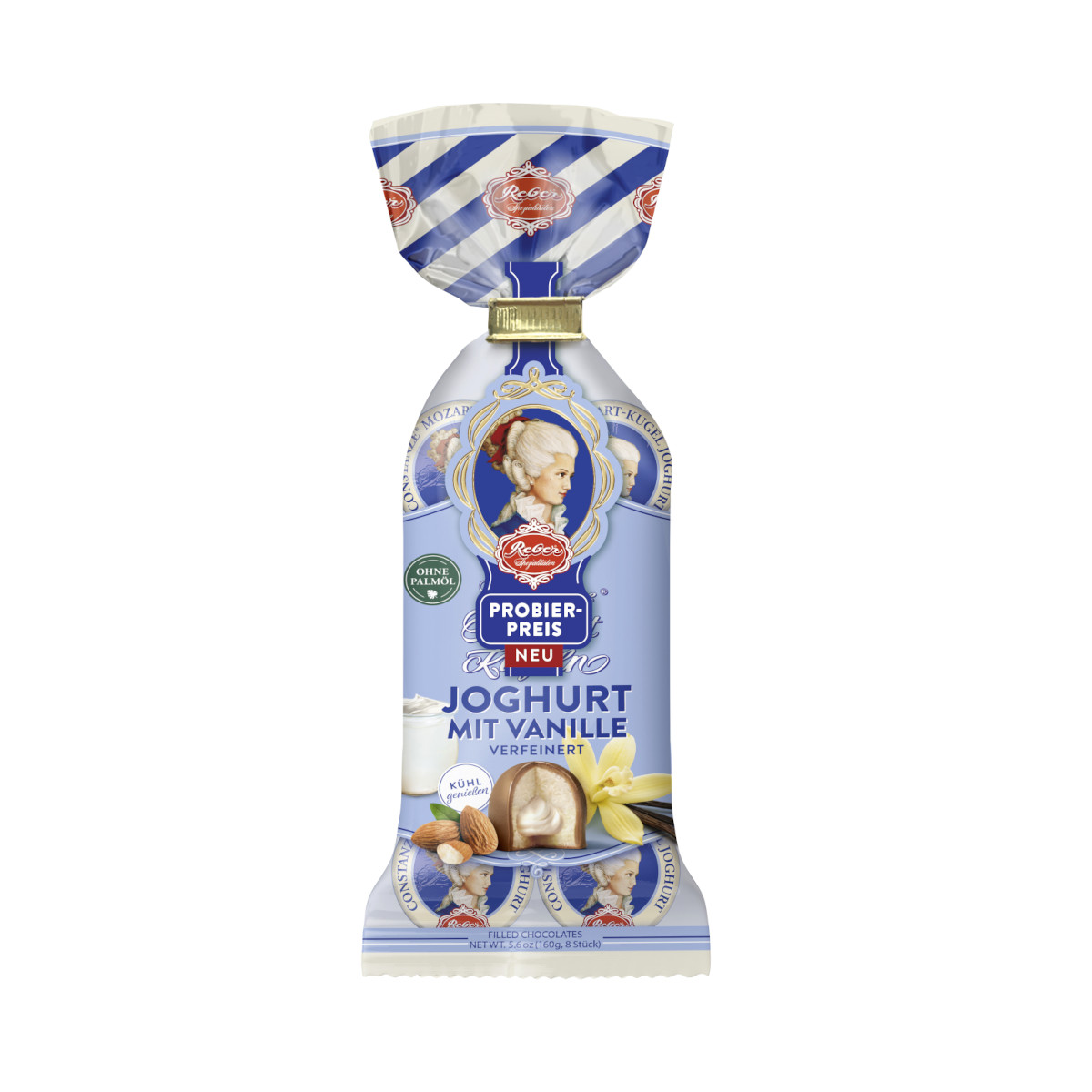 Constanze Mozart Kugeln Joghurt mit Vanille 8er Packung 160g