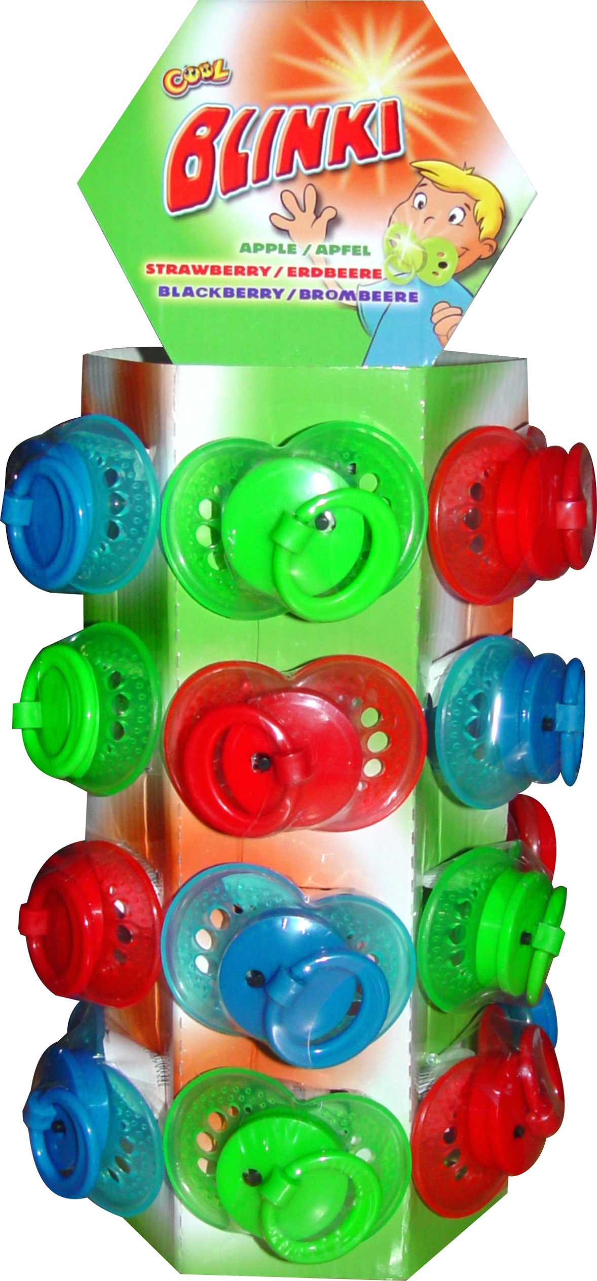 Cool Blinki Tower blinkender Nuckellolli Wurfmaterial Fasching 360g