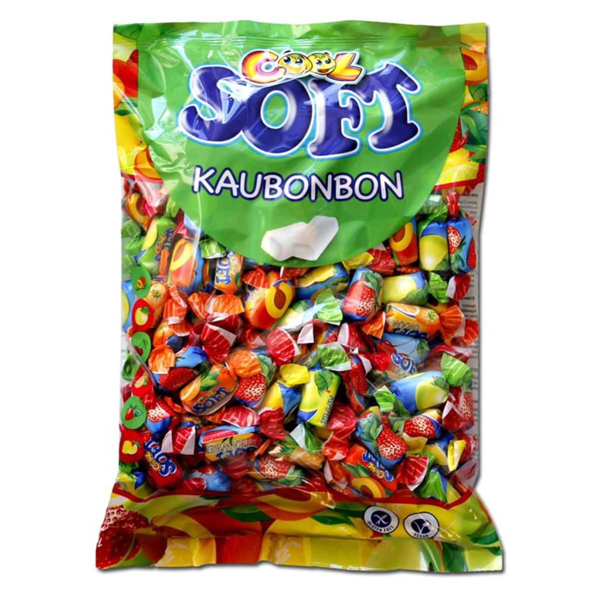 Cool Soft Kaubonbon Fruchtgeschmack 6fach sortiert Wurfmaterial 1000g