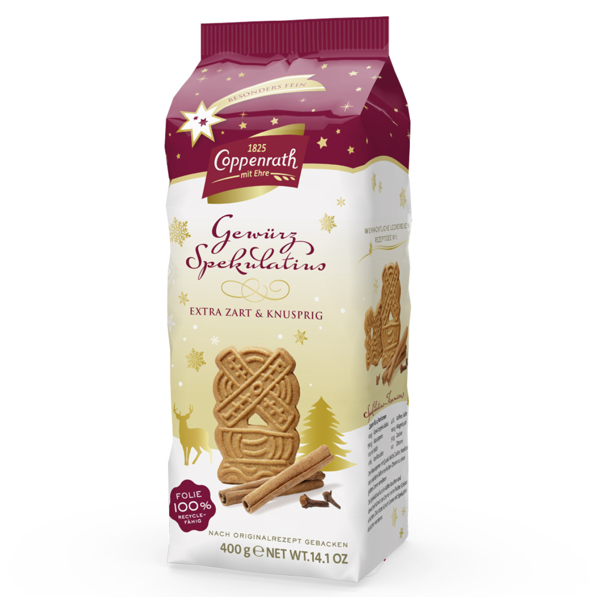 Coppenrath Gewürz Spekulatius Kekse mit weihnachtlichen Gewürzen 400g