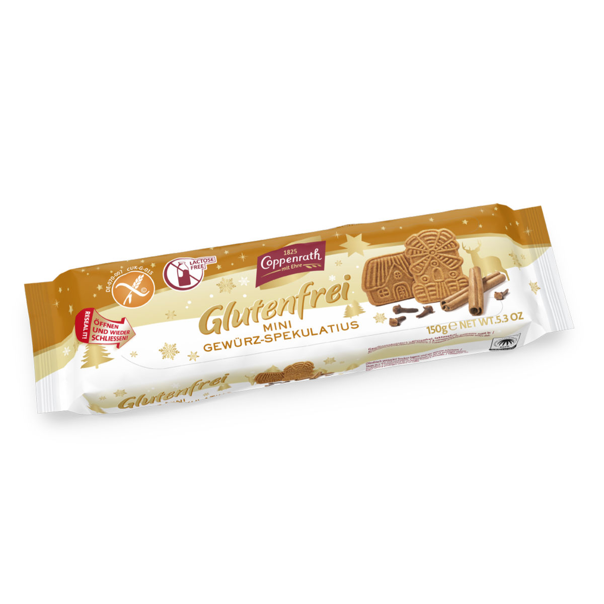 Coppenrath Mini Gewürz Spekulatius ohne Gluten und Laktose 150g