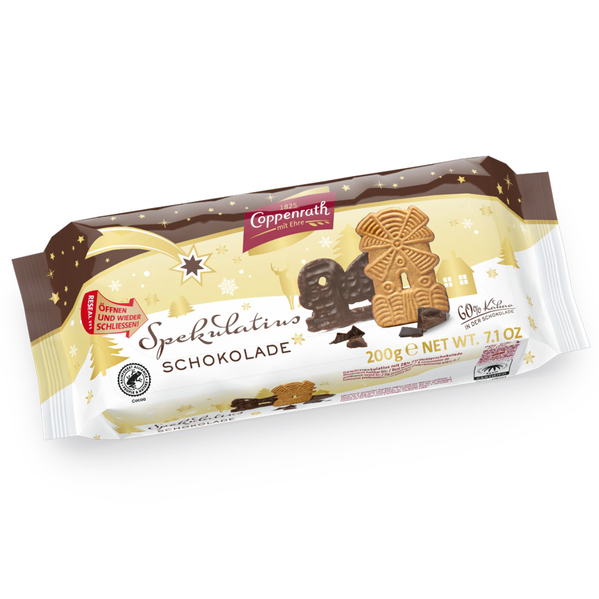 Coppenrath Schokoladen Spekulatius mit weihnachtlichen Gewürzen 200g