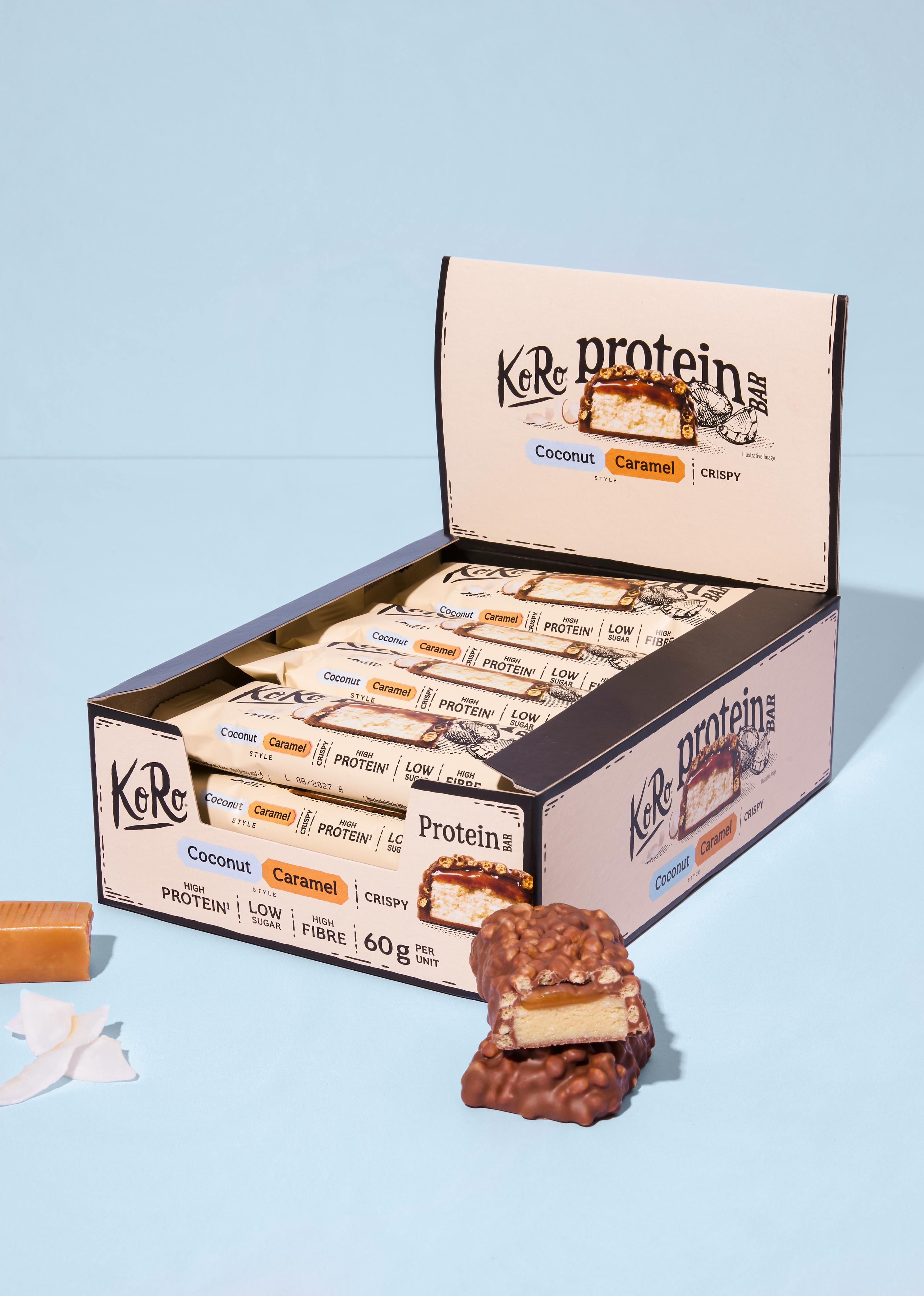 Crispy coconut-caramel style protein bar 12 x 60g