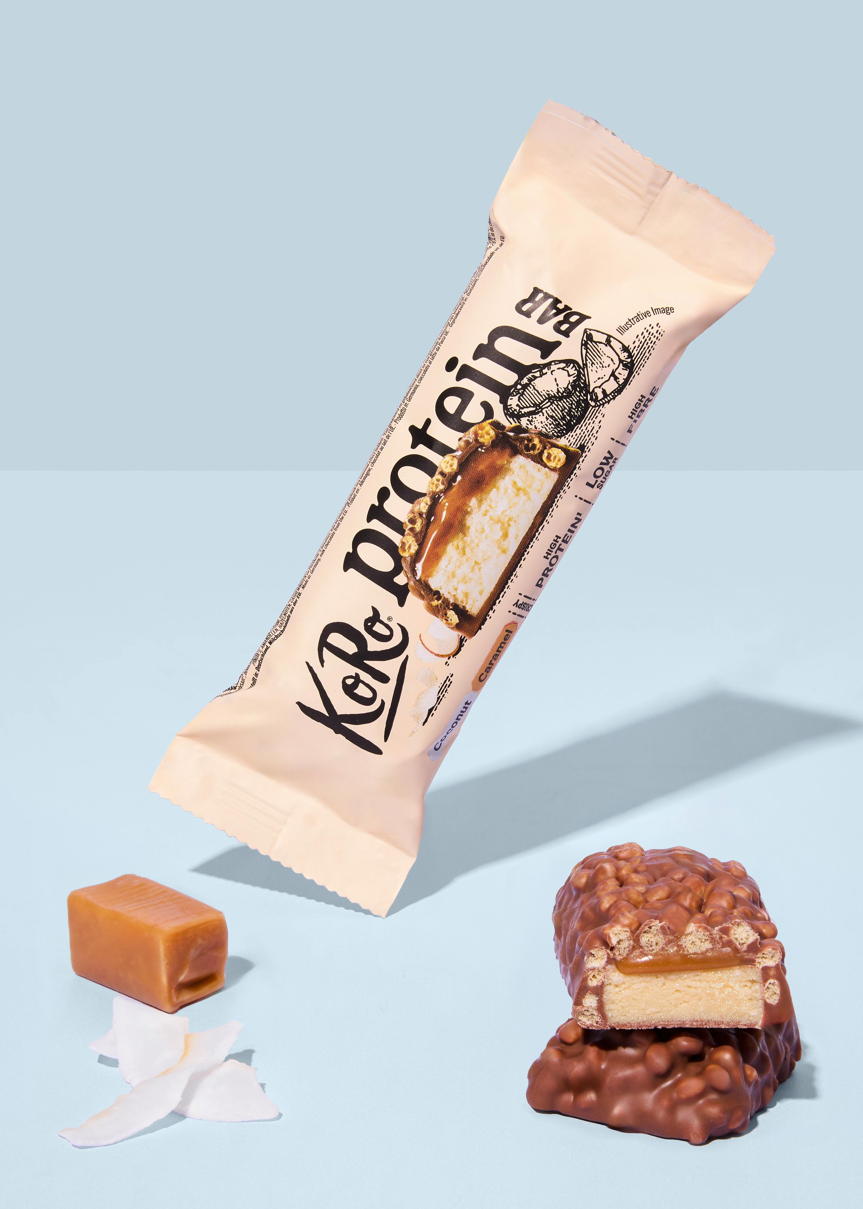 Crispy coconut-caramel style protein bar 60g