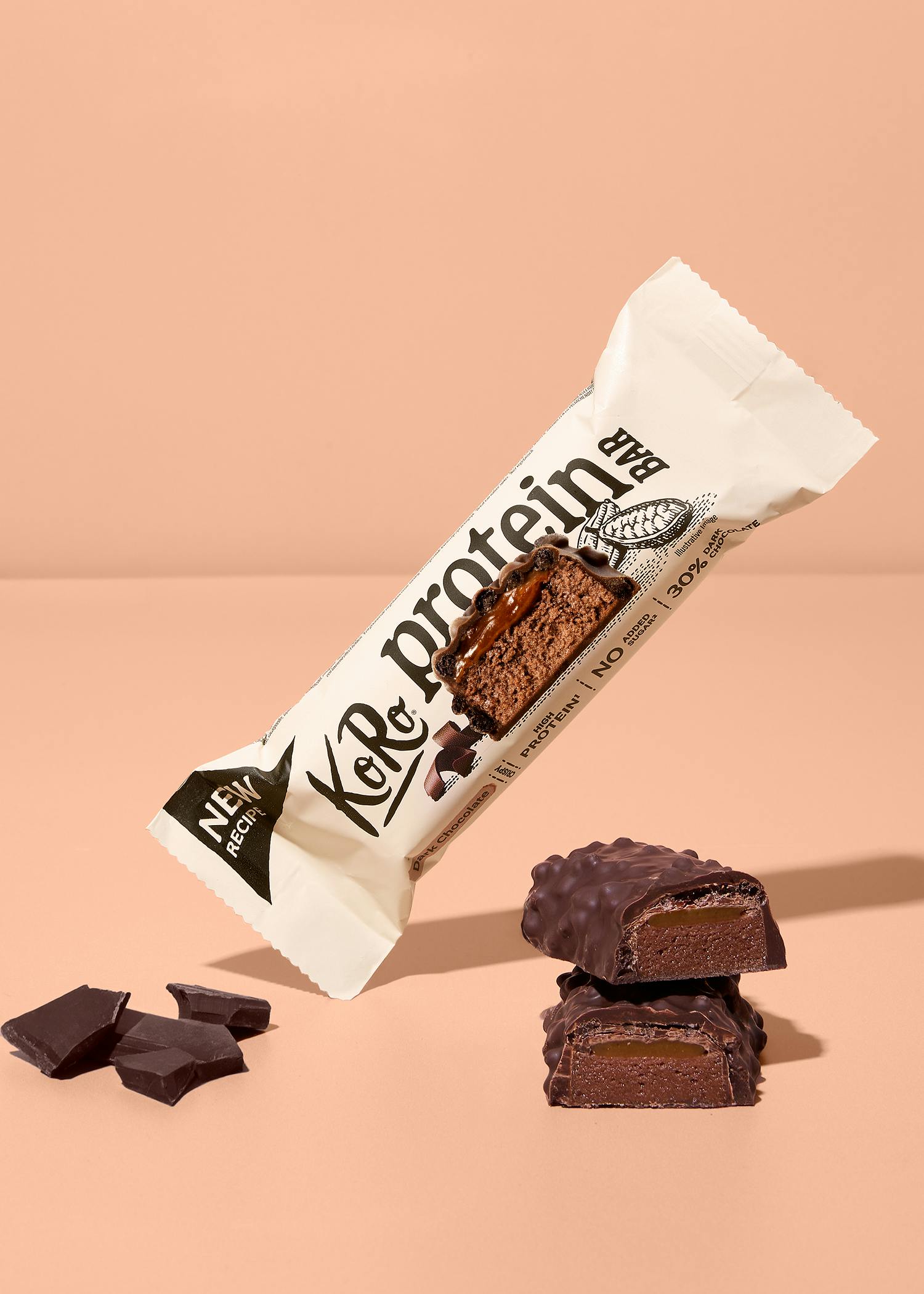 Crispy dark chocolate protein bar 60g