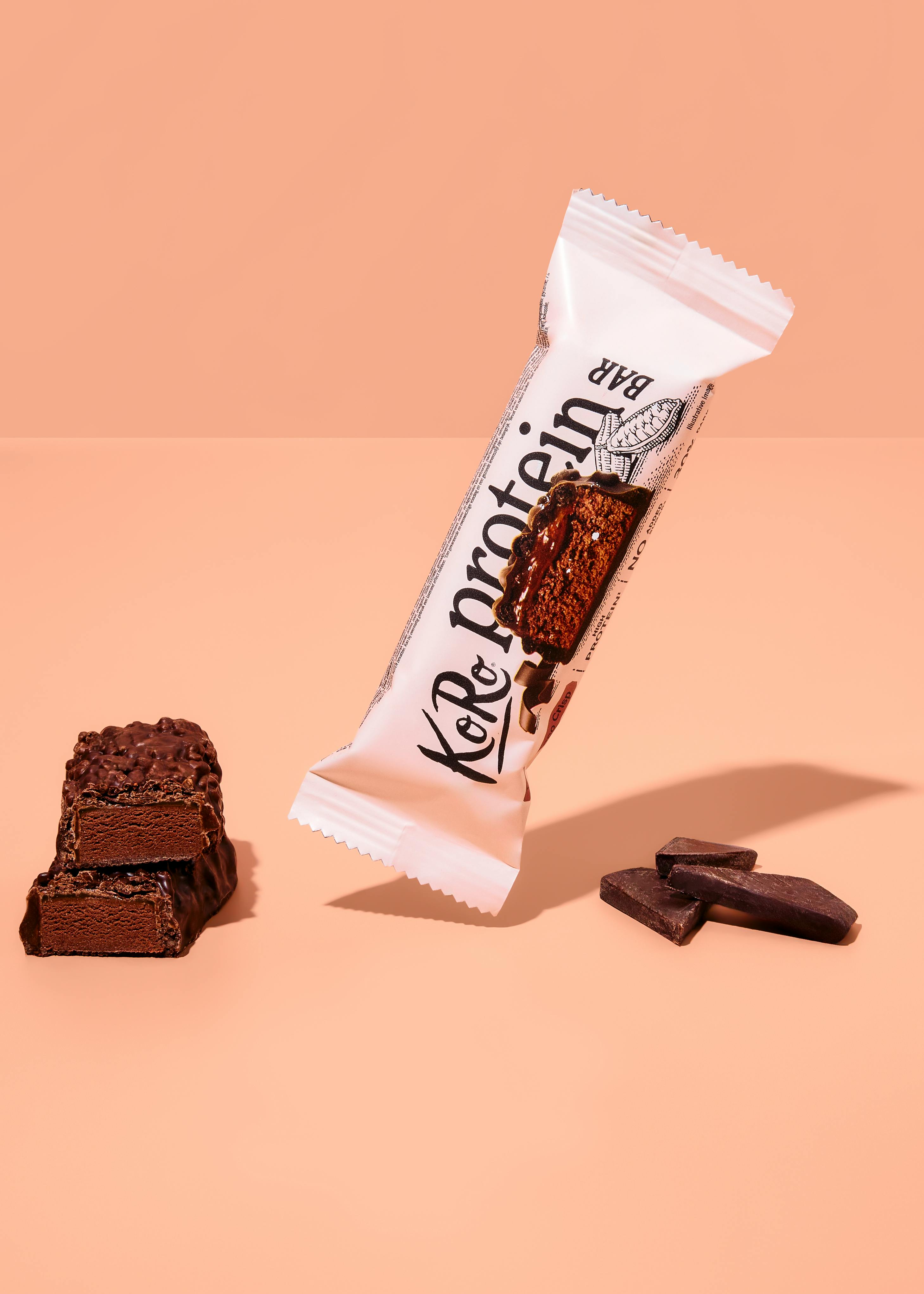 Crispy dark chocolate protein bar 60g