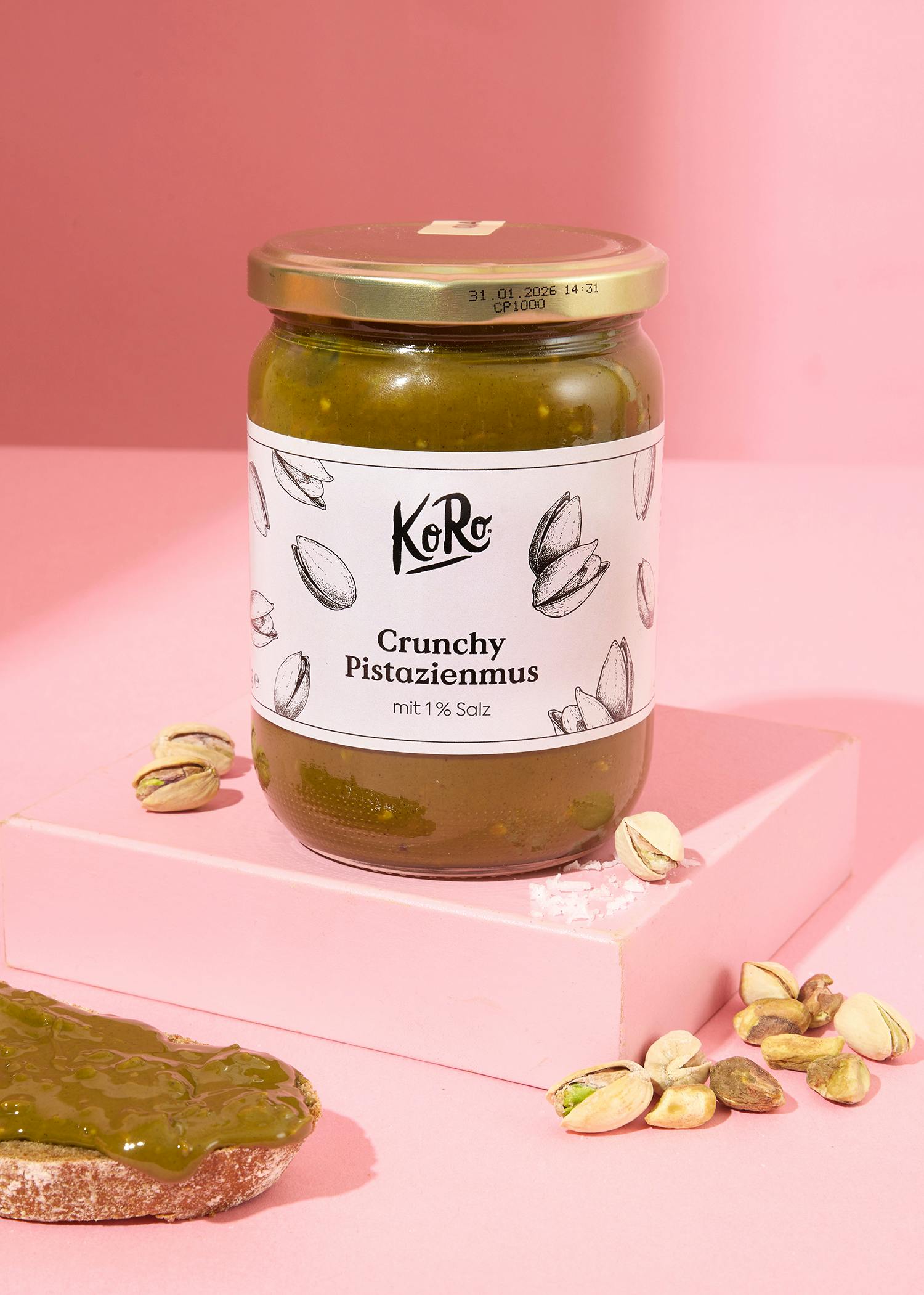 Crunchy pistachio butter with 1 % salt 500g