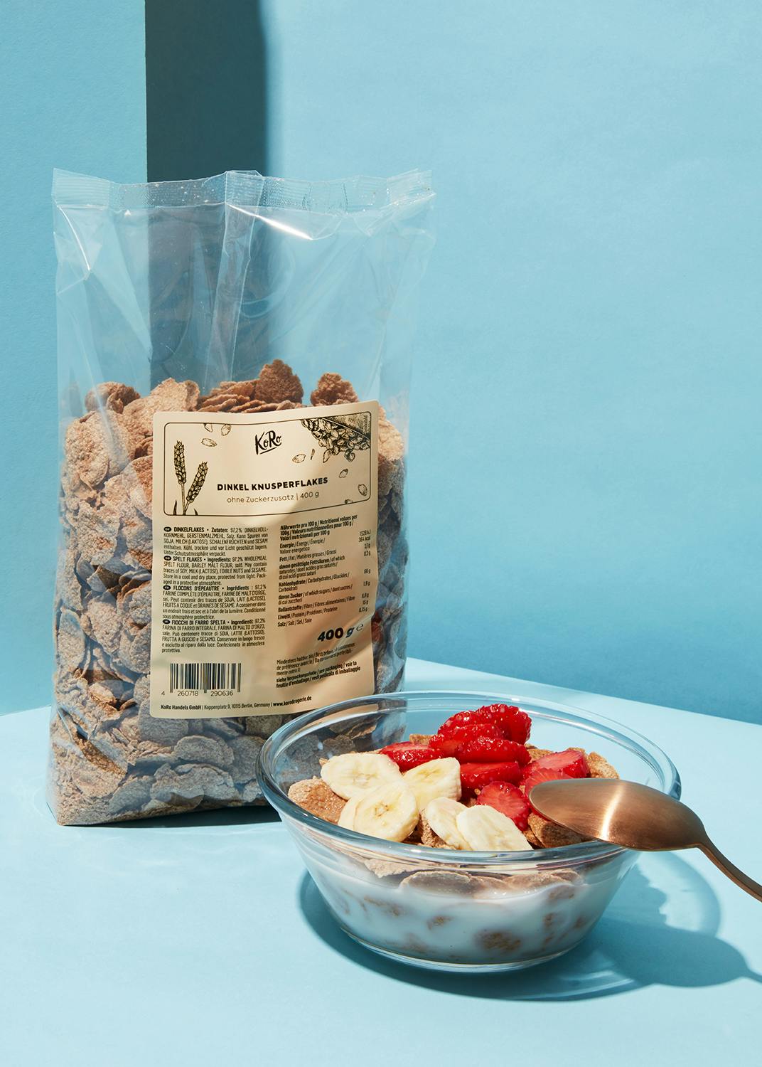 Crunchy spelt flakes without added sugar 400g