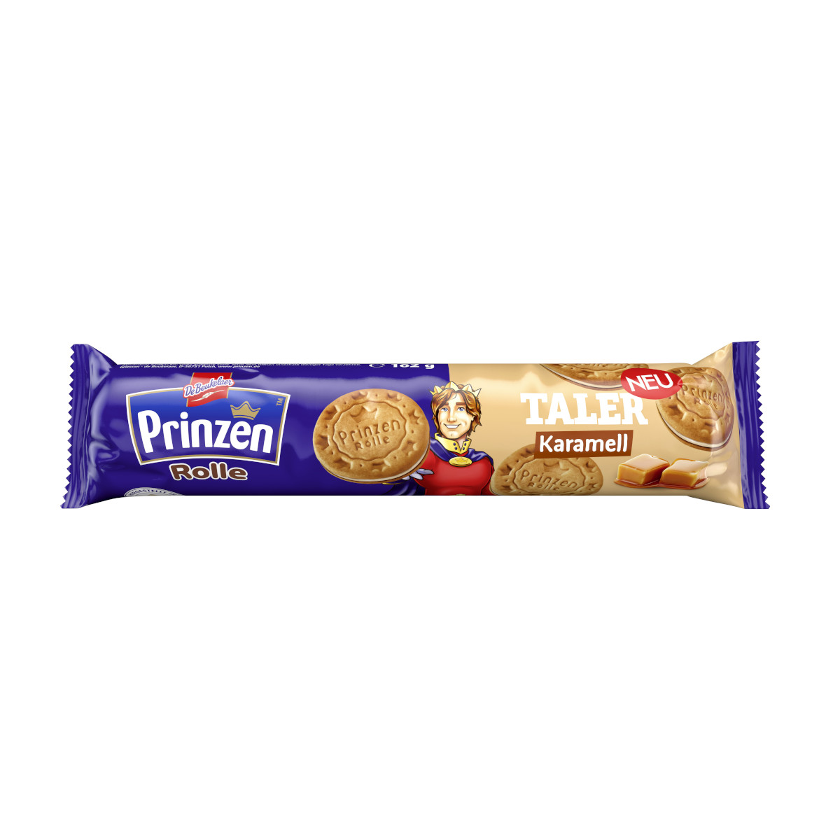 De Beukelaer Prinzen Rolle Taler Karamell Doppelkekse Packung 162g