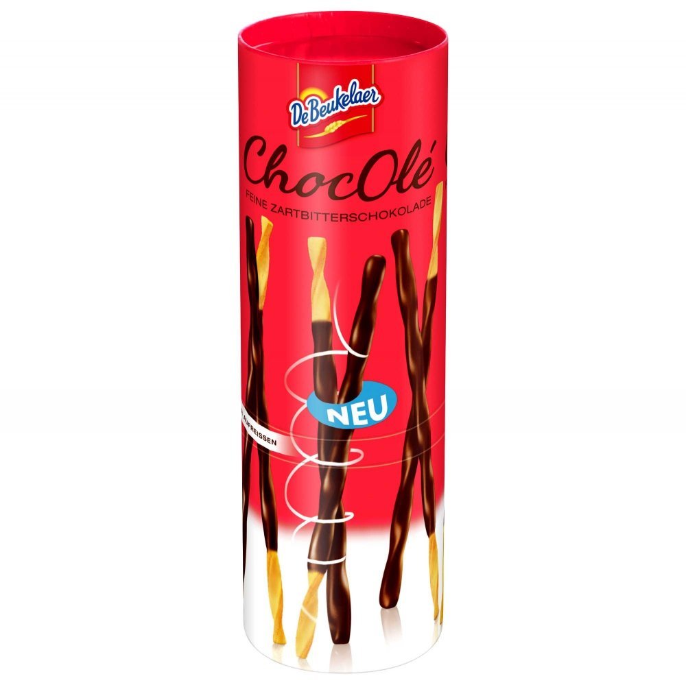 DeBeukelaer ChocOle mit Zartbitterschokolade Gebäck Sticks 75g