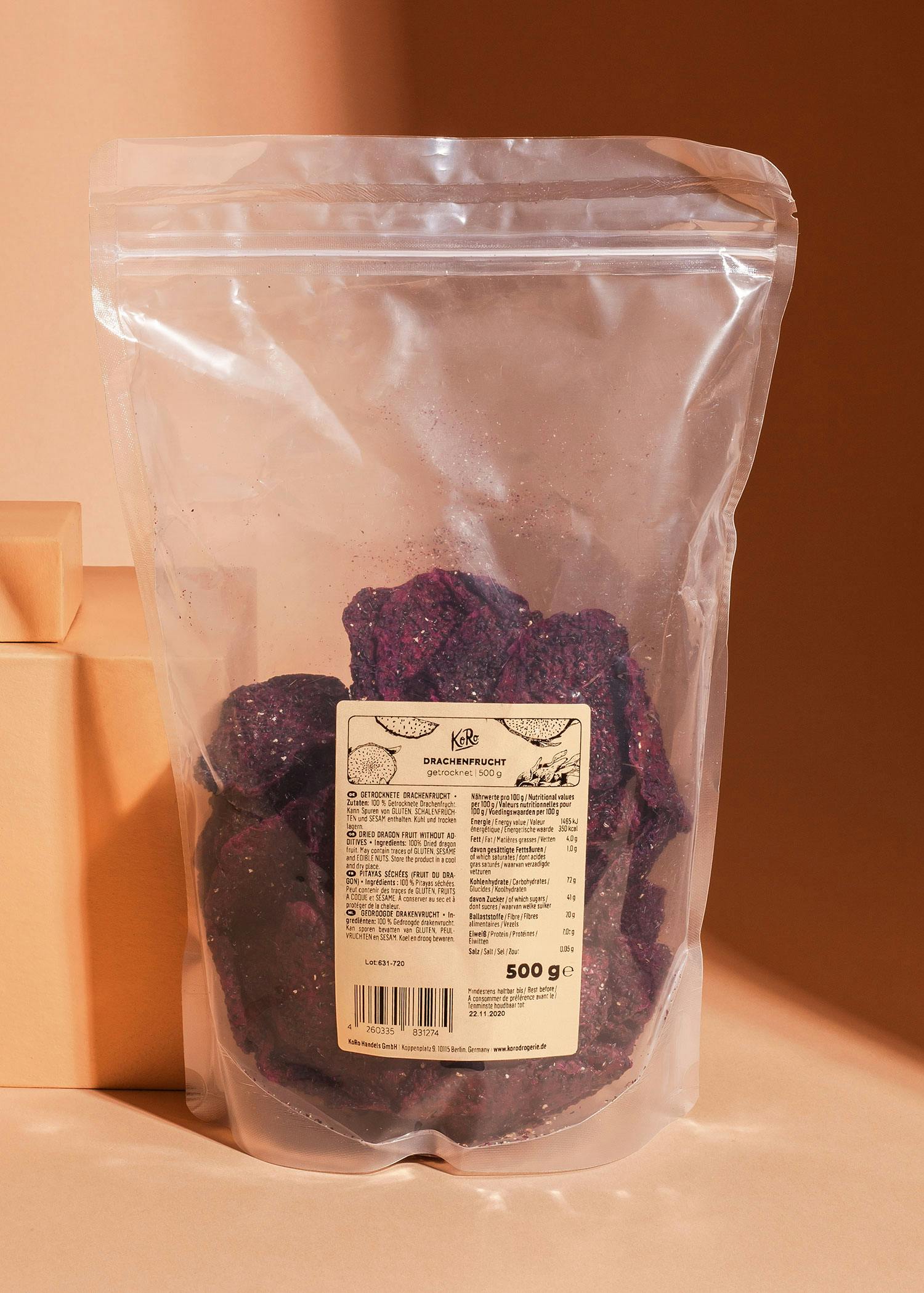 Dried dragon fruit 500g