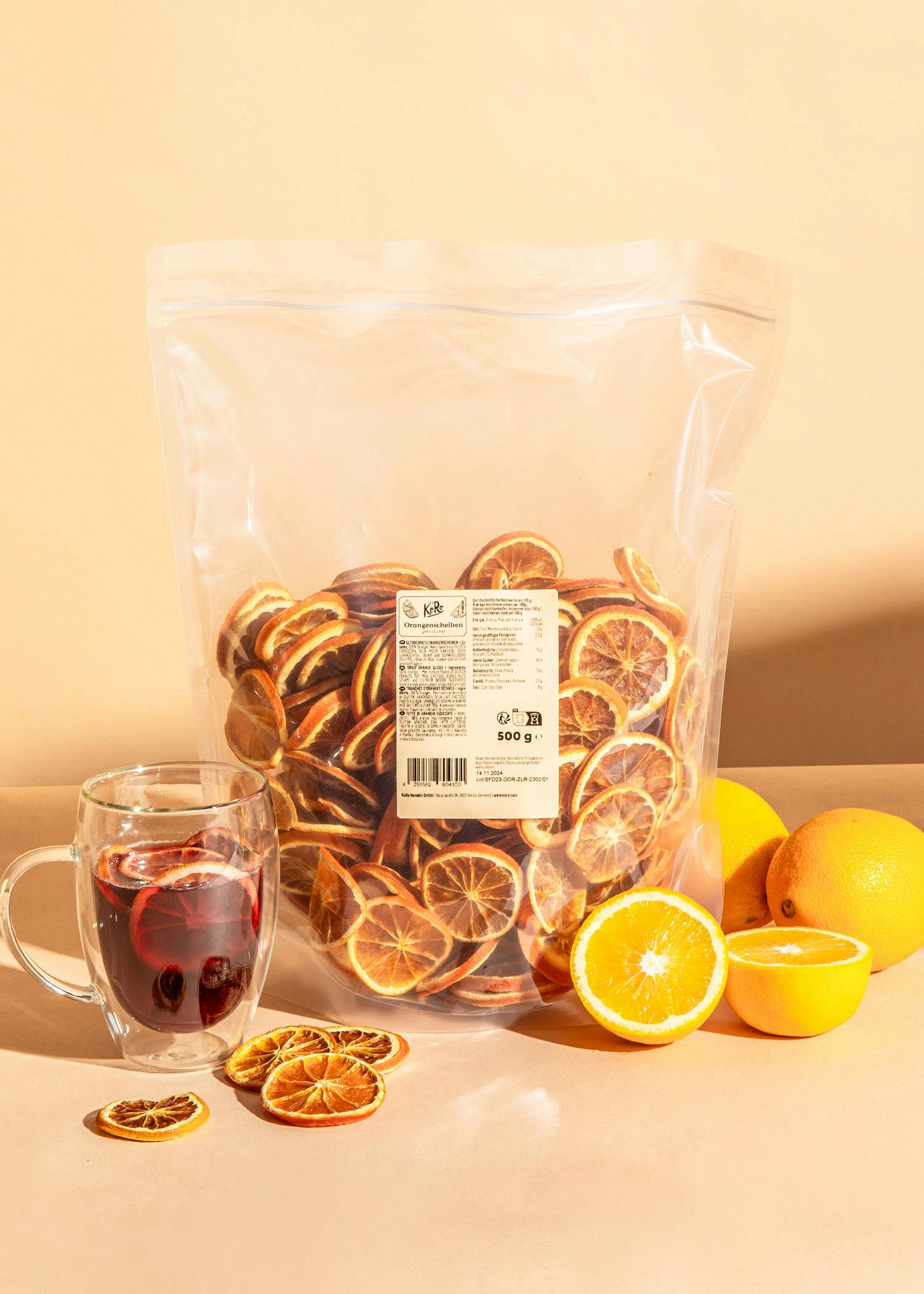Dried orange slices 500g