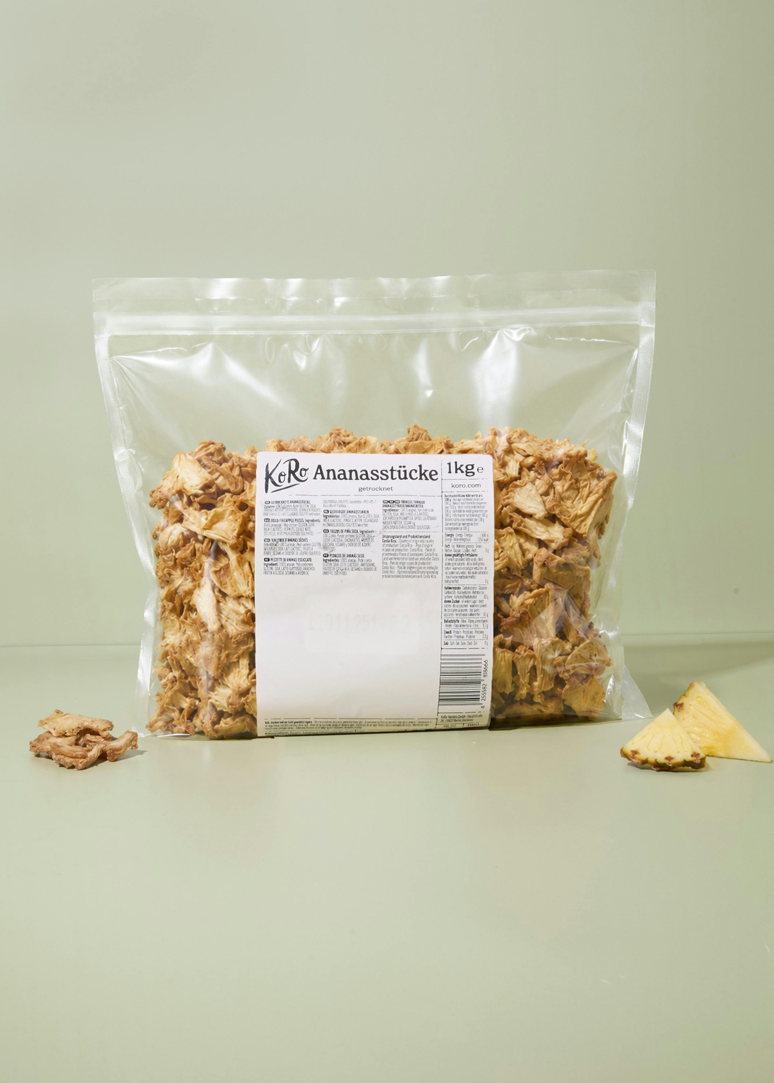 Dried pineapple pieces | 1kg