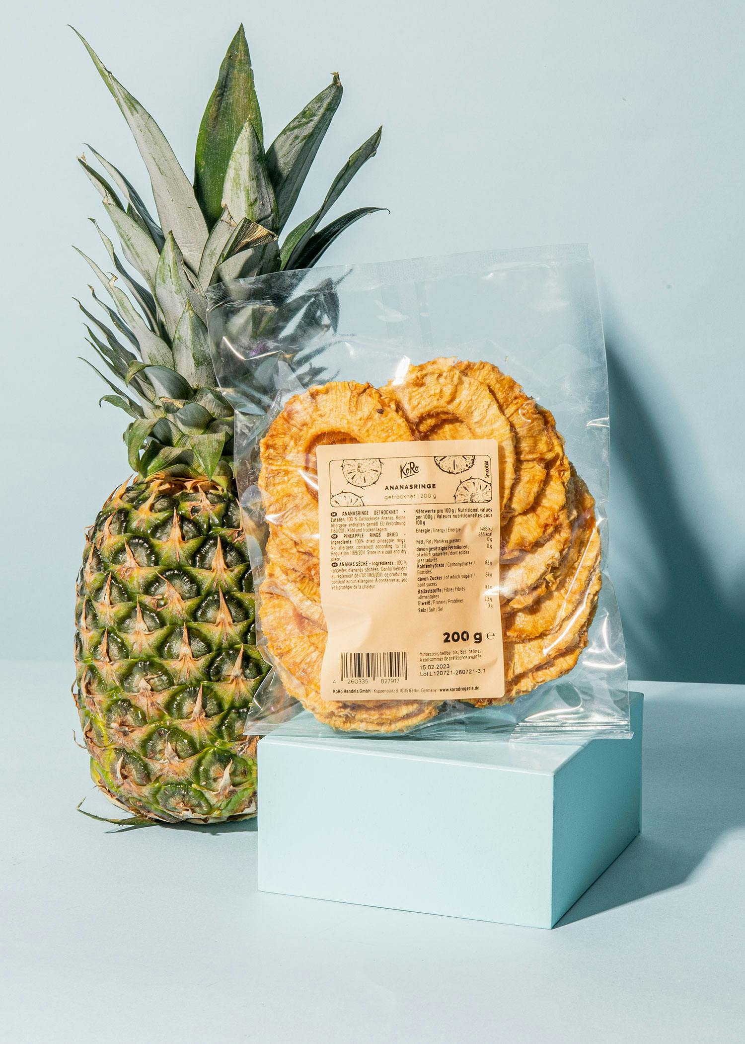 Dried pineapple rings 200g
