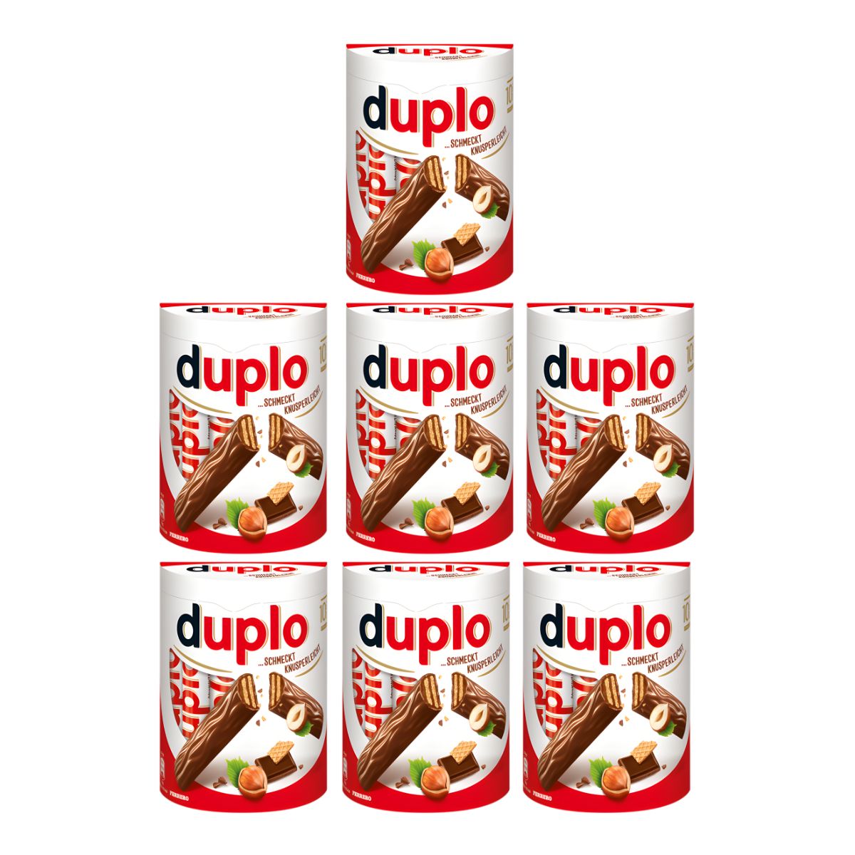 Duplo 10 Schokoriegel Vollmilchschokolade mit Waffel 182g 7er Pack