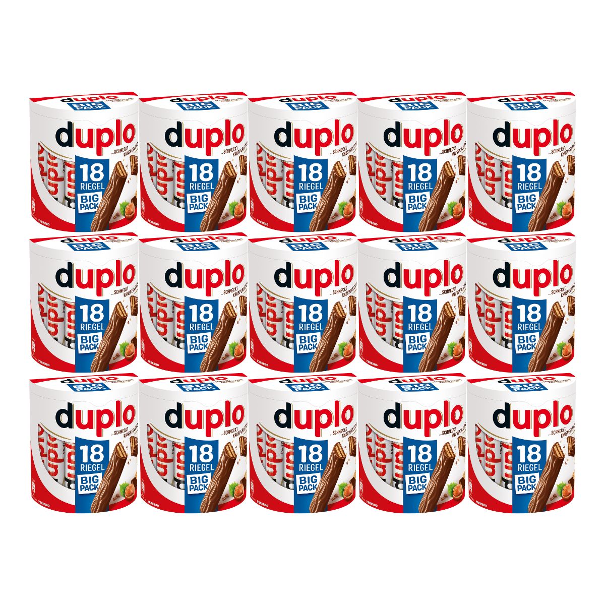 duplo Big Pack 18 Riegel mit Waffel Nugatfüllung 327g 15er Pack