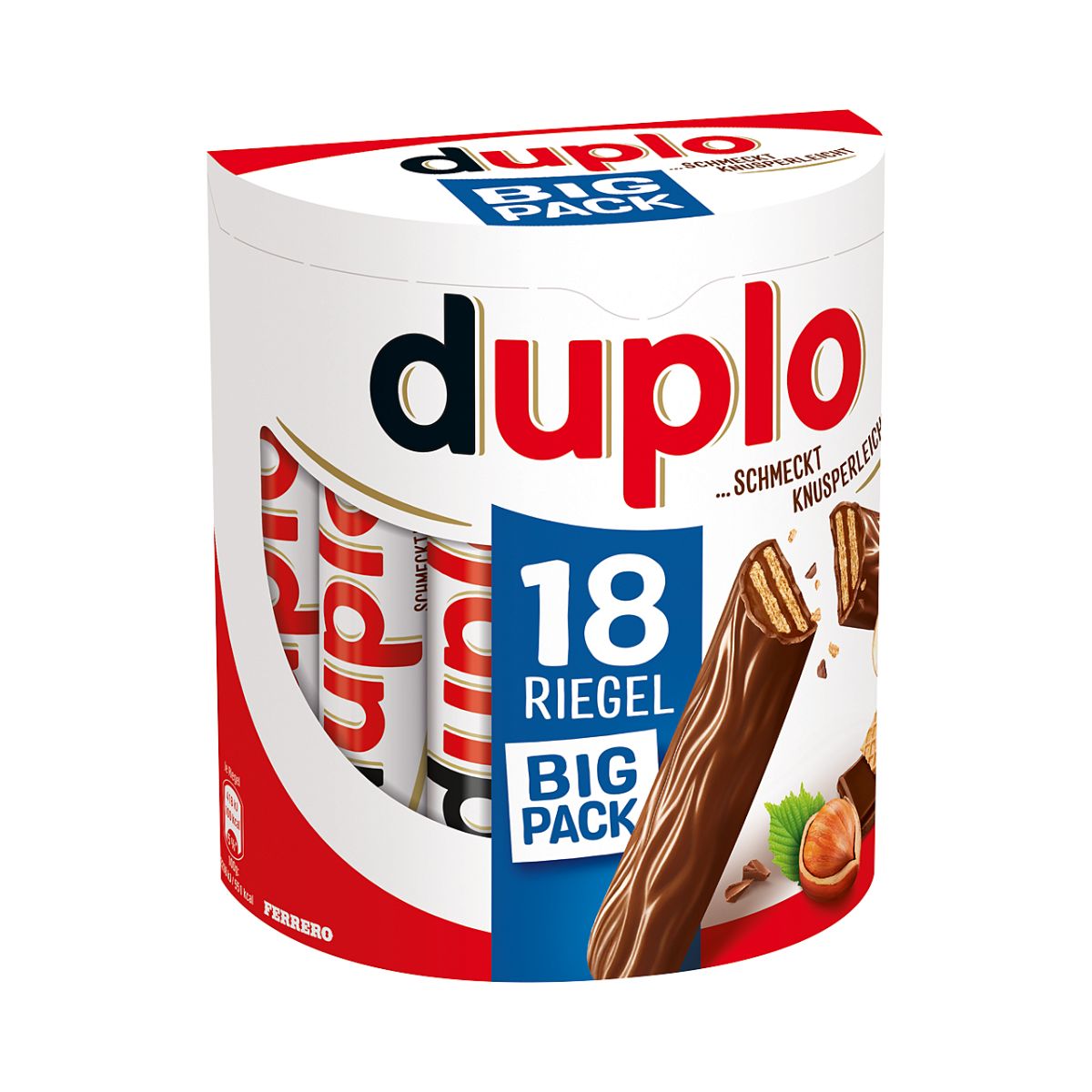 duplo Big Pack 18 Riegel mit Waffel Nugatfüllung und Schokolade 327g