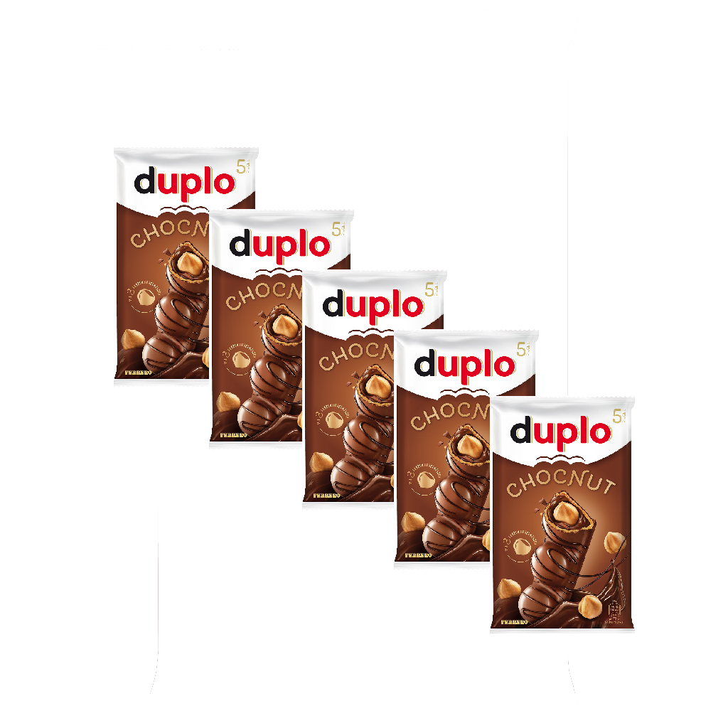 Duplo Chocnut mit ganzen Haselnüssen für zwischendurch 130g 5er Pack