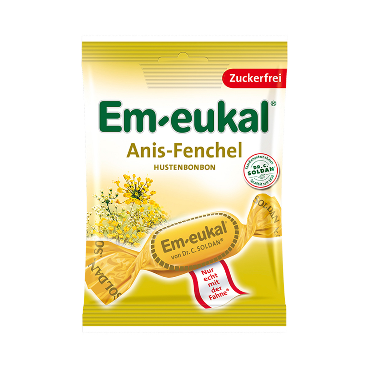 Em eukal Anis Fenchel Hustenbonbons mit Vitamin C zuckerfrei 75g