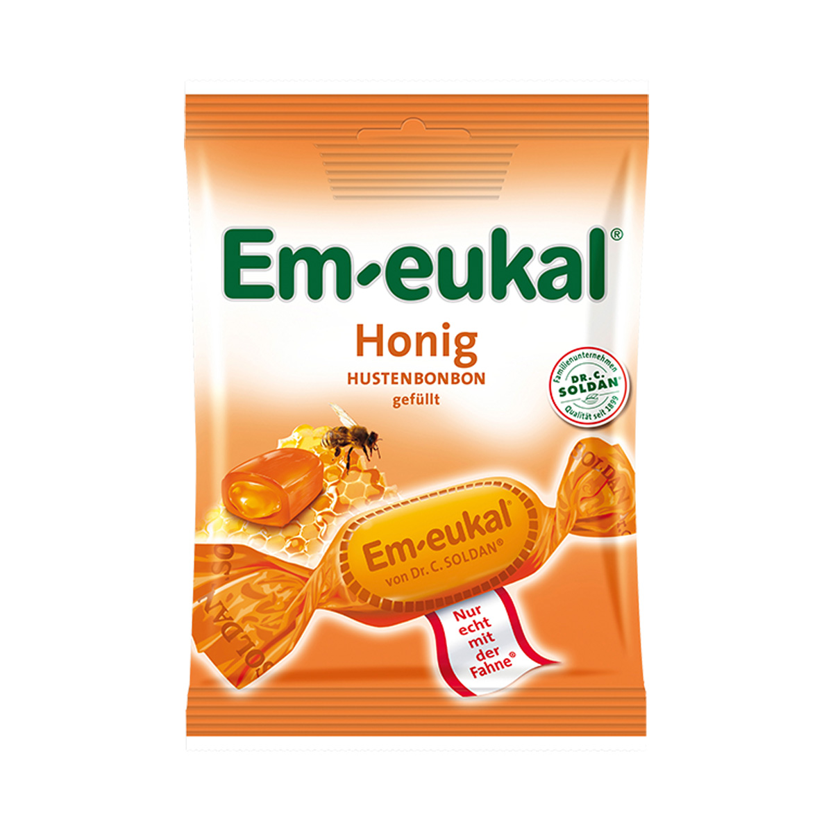 Em eukal Honig Hustenbonbons mit flüssiger Honig Füllung 75g