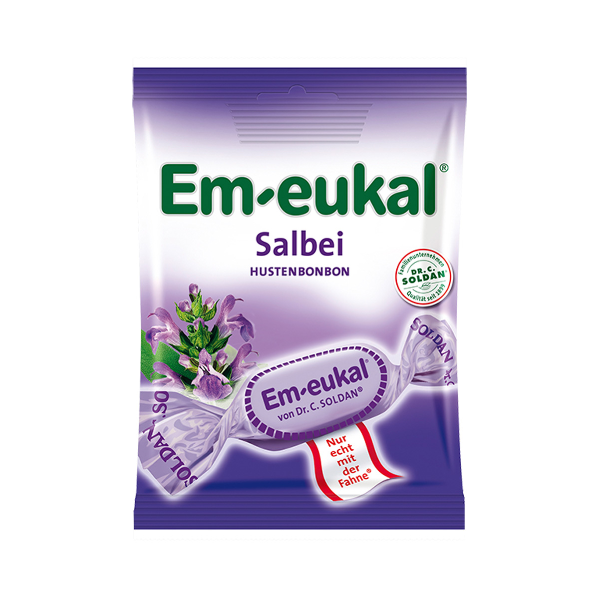 Em eukal Salbei Bonbons einzeln gewickelte Hustenbonbons 75g