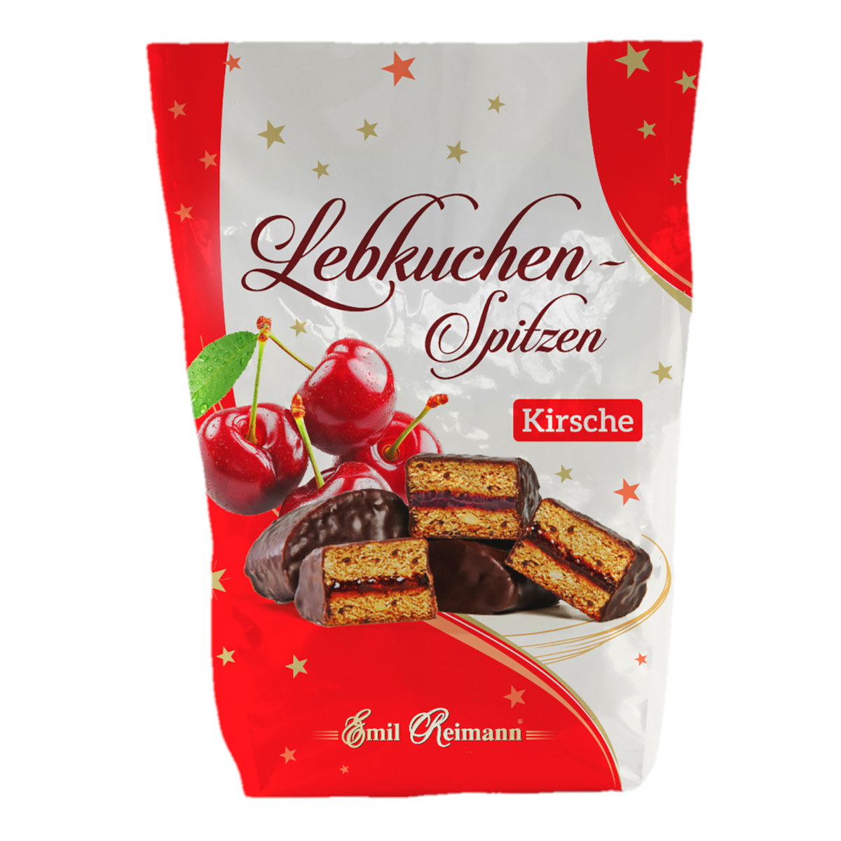 Emil Reimann Lebkuchen-Spitzen mit Kirschfruchtfüllung Packung 180g