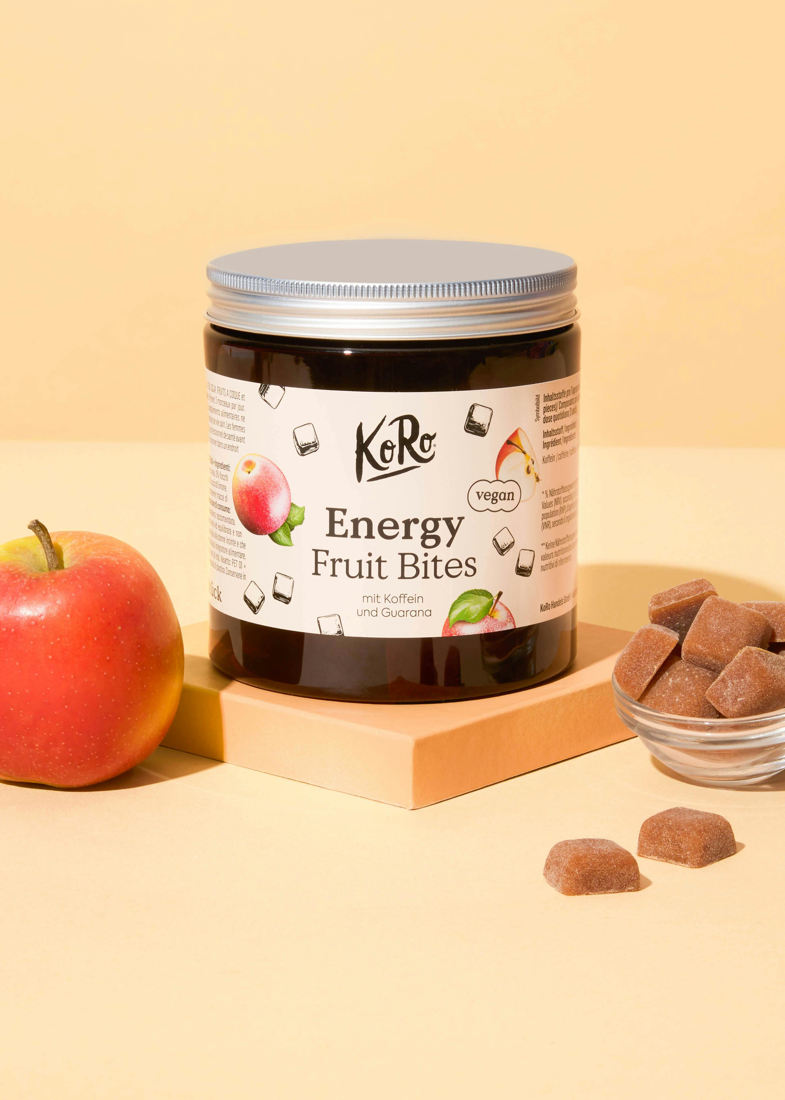 Energy fruit bites with caffeine and guarana 120 pieces