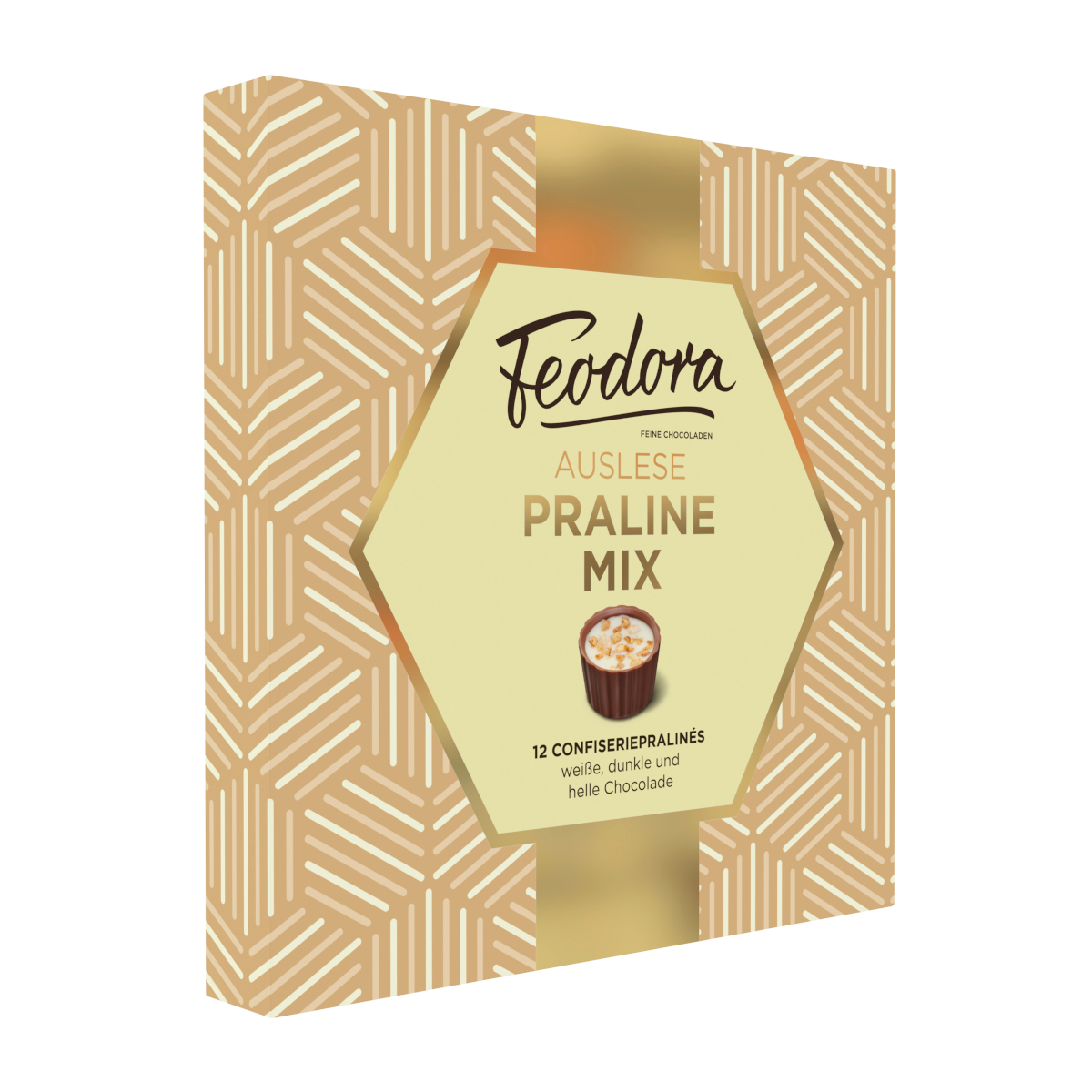 Feodora Auslese Pralinen Mix Pralinenmischung 12 Stück Packung 125g