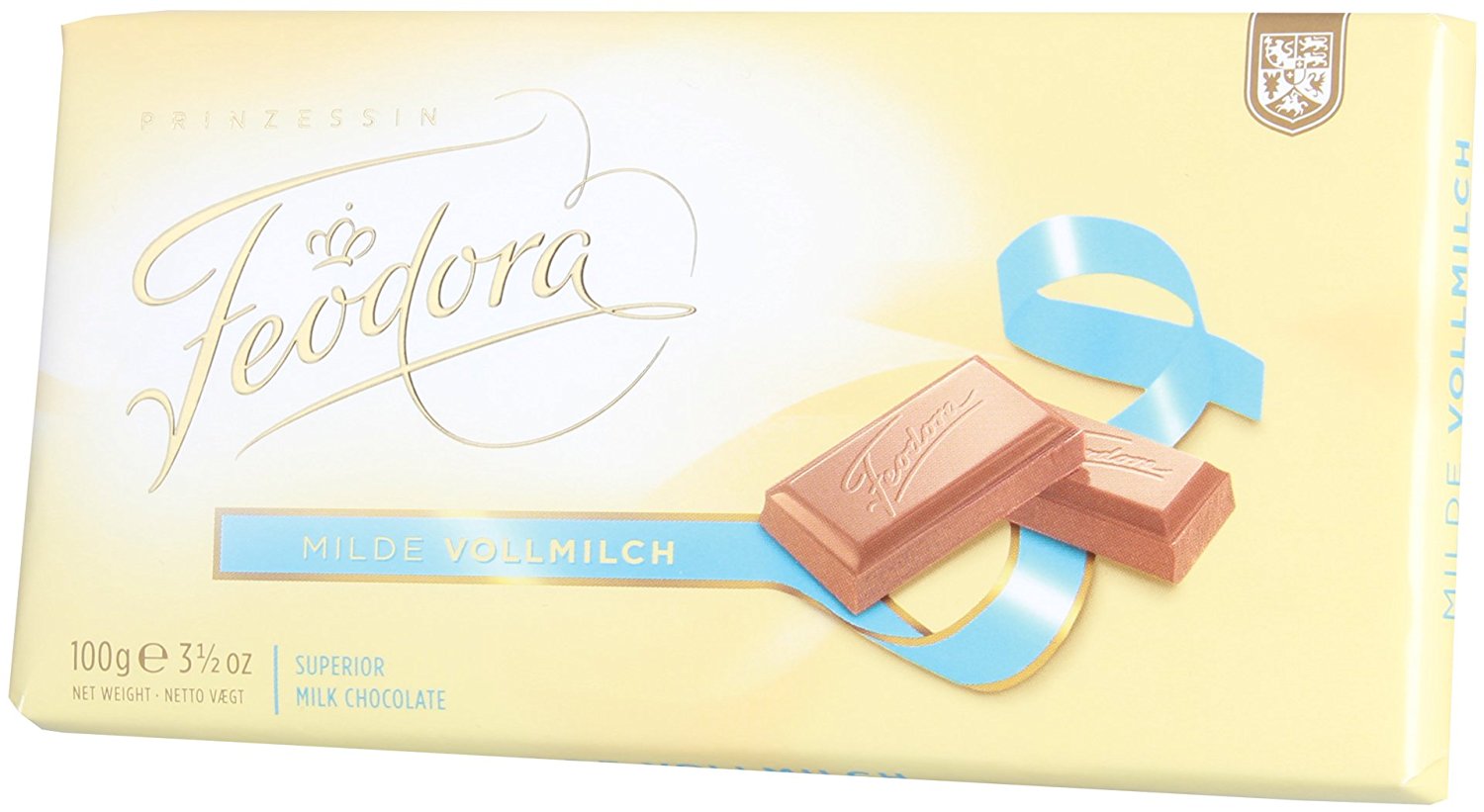 Feodora Tradition Tafel aus milder Edel Vollmilchschokolade 100g