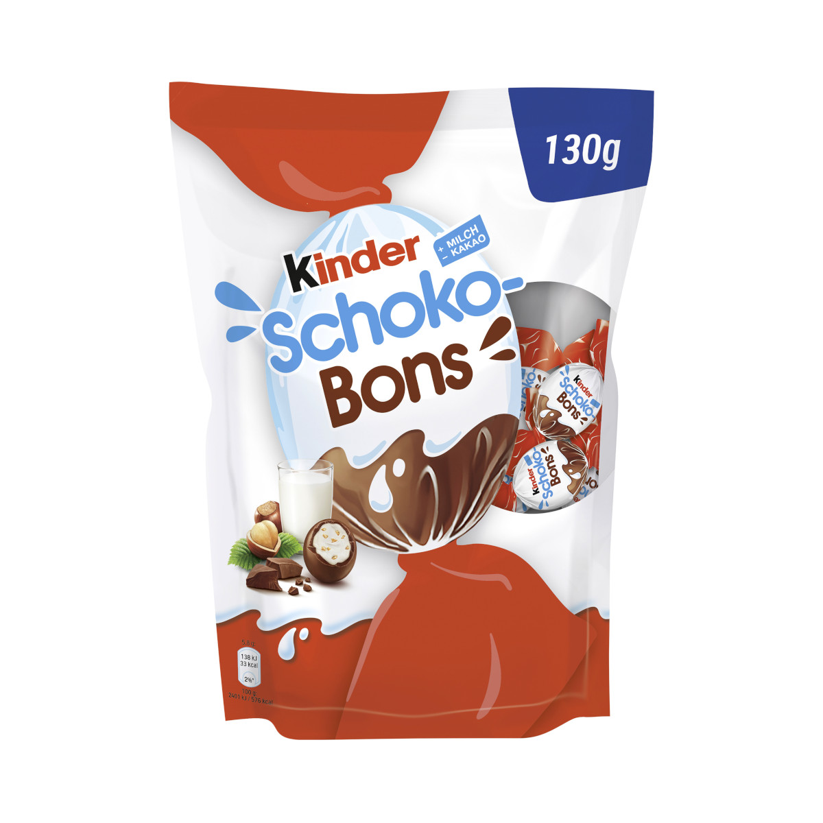 Ferrero kinder Schoko Bons Vollmilchschokoladeneier mit Milch 130g