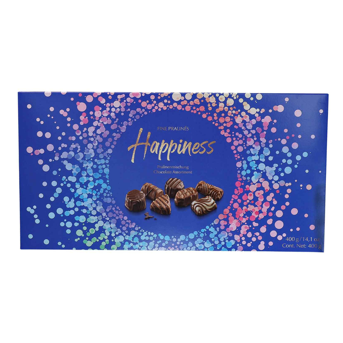 Fine Pralines Happiness Geschenkverpackung Pralinenmischung 400g