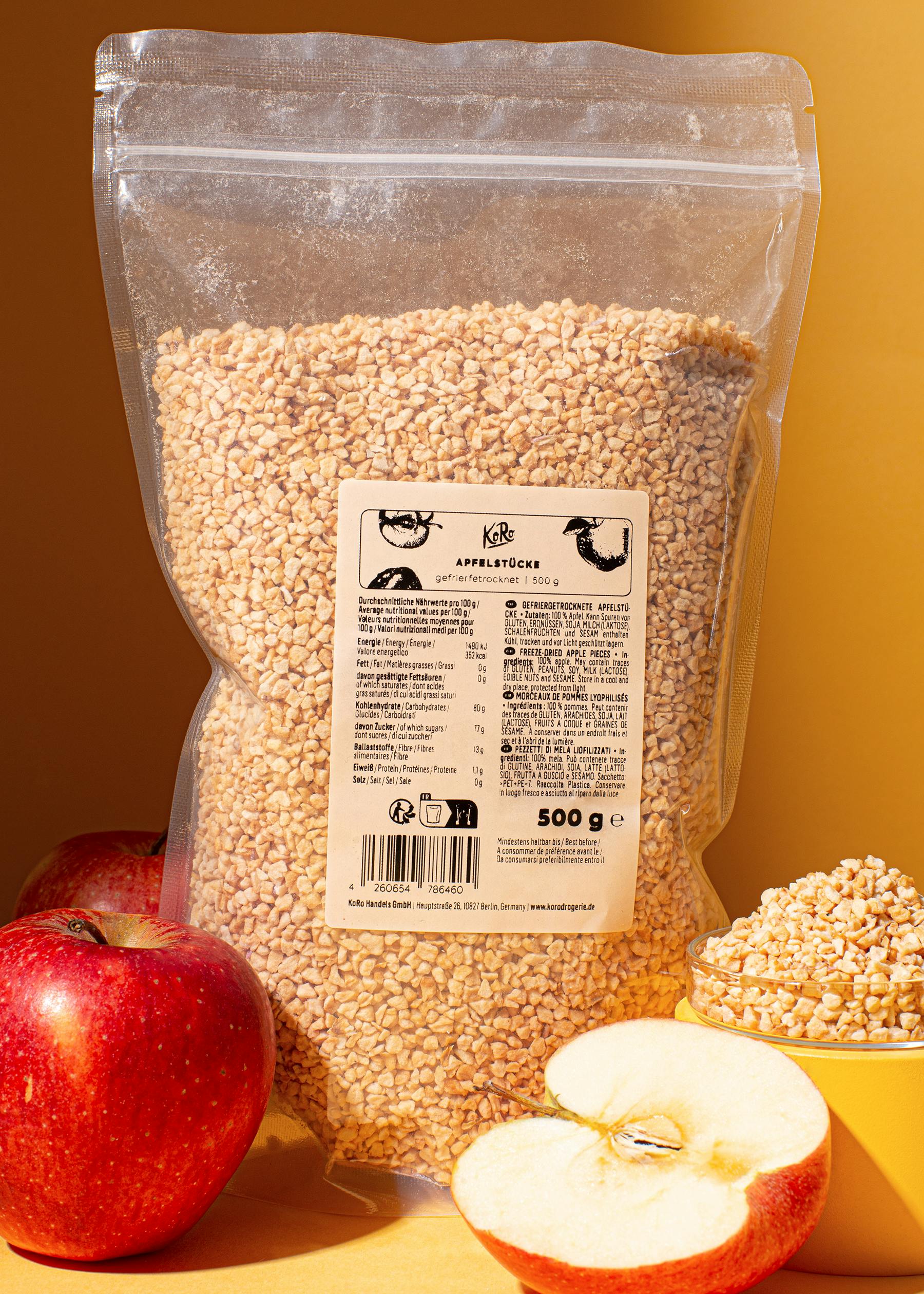 Freeze-dried apple bites 500g