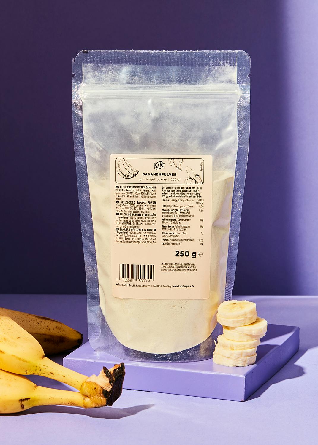 Freeze-dried banana powder 250g