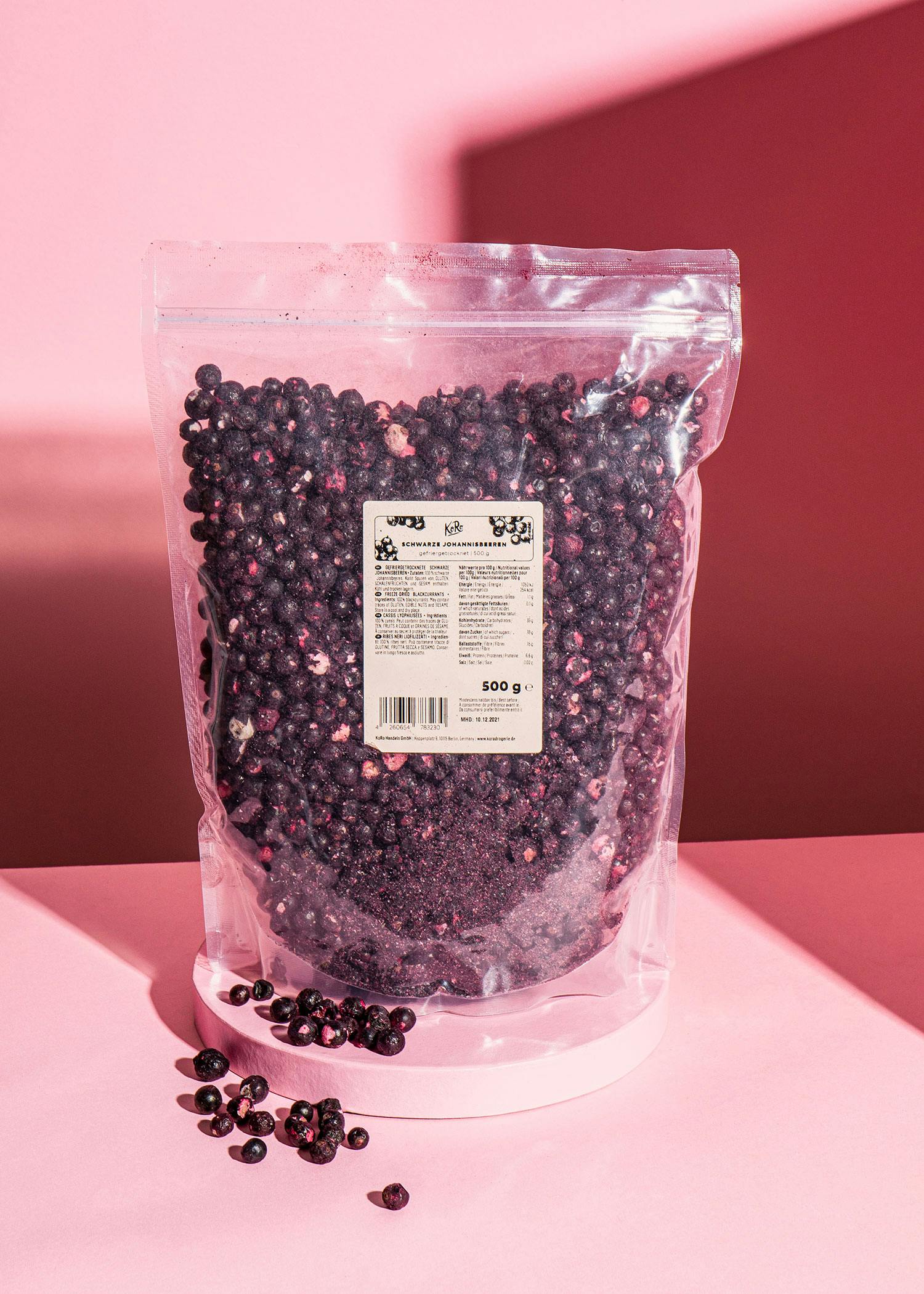 Freeze-dried black currant 500g