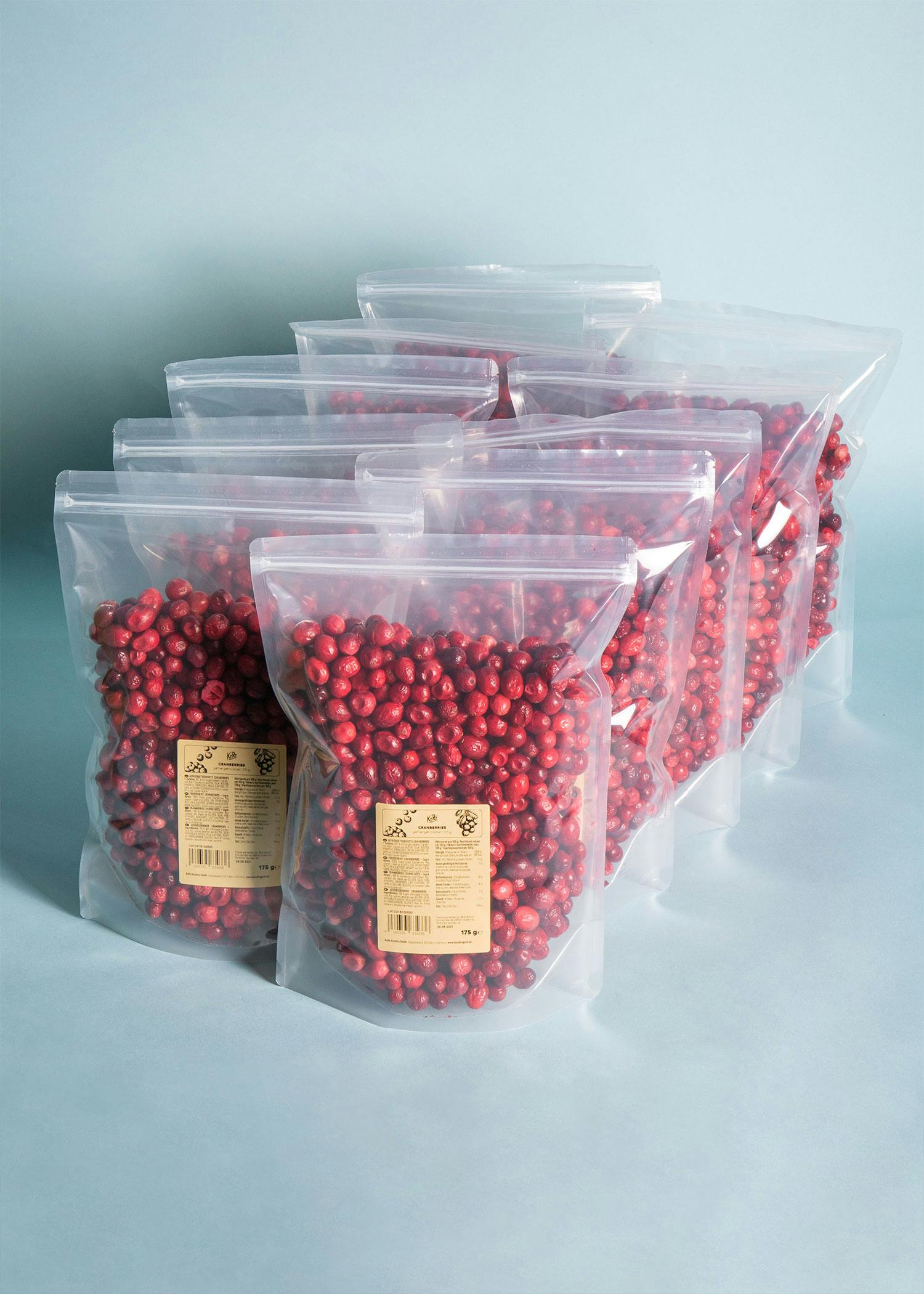 Freeze-dried cranberries 10 x 175g