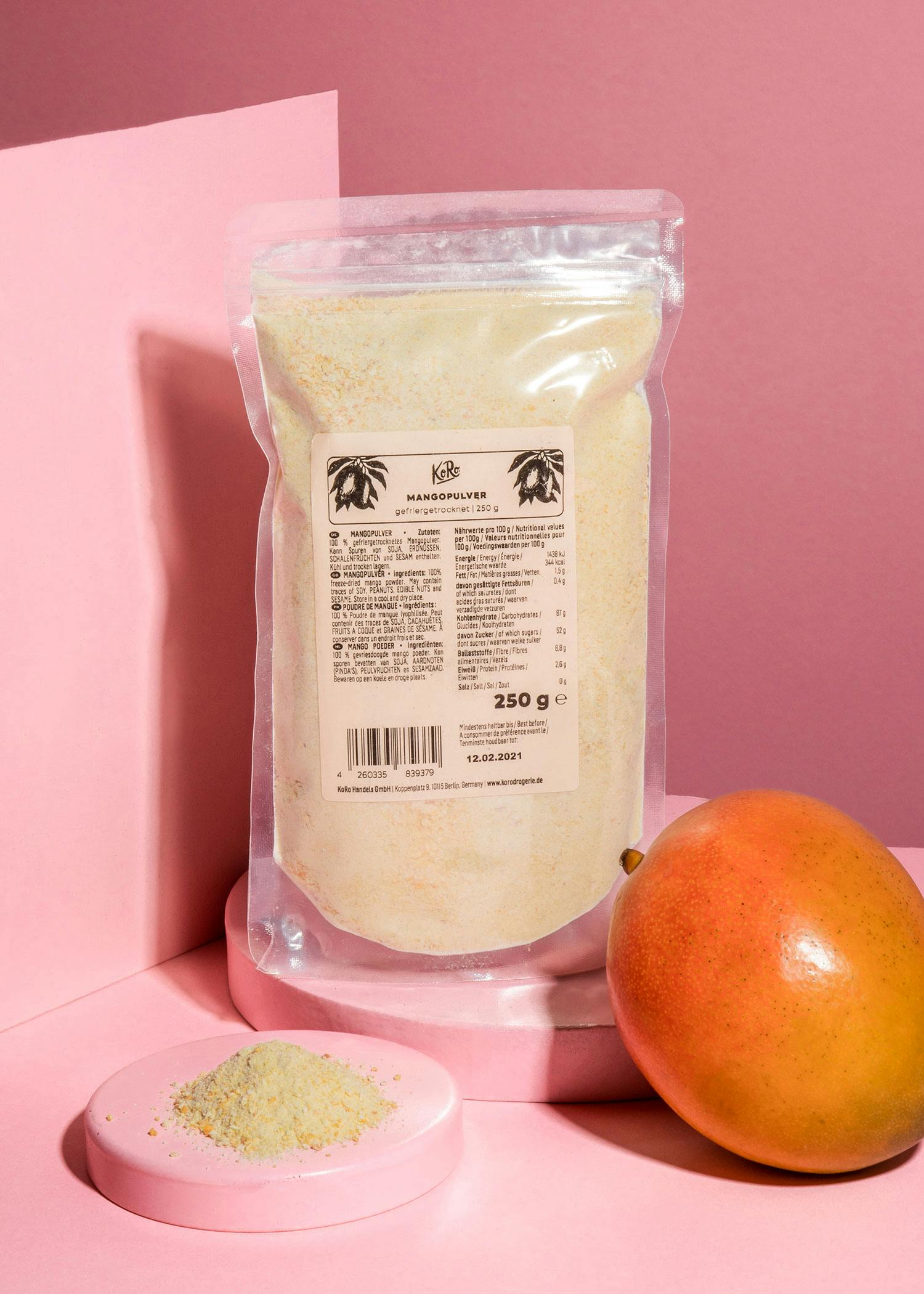 Freeze-dried mango powder 250g