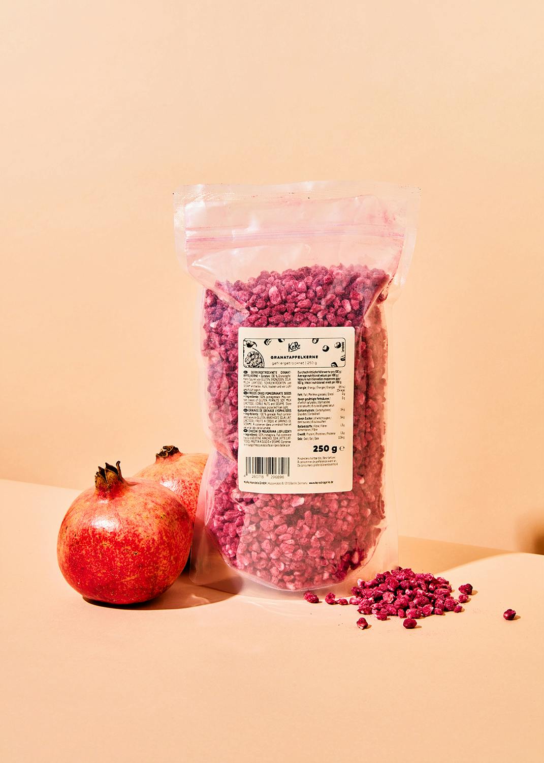 Freeze-dried pomegranate seeds 250g