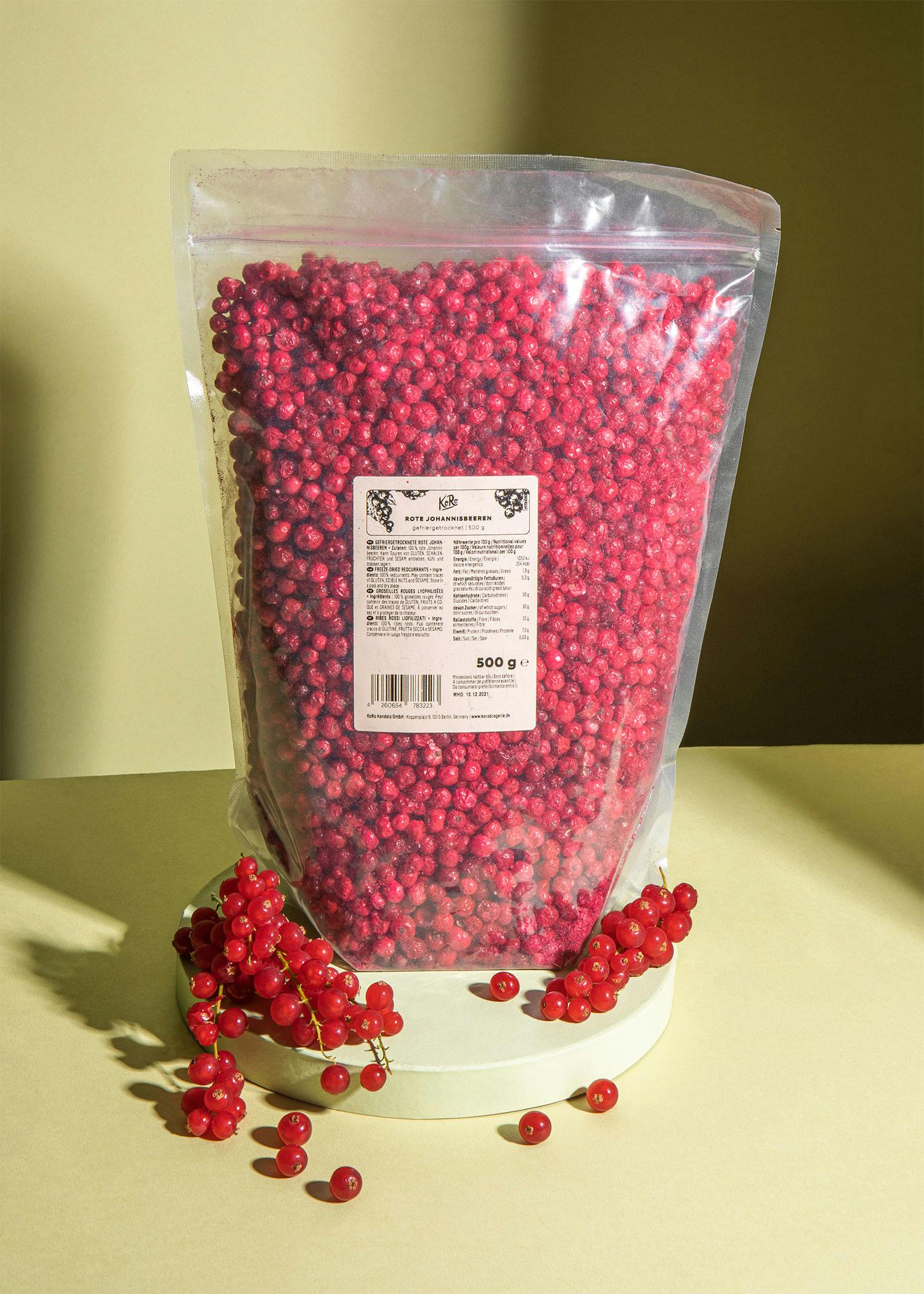 Freeze-dried redcurrant 500g