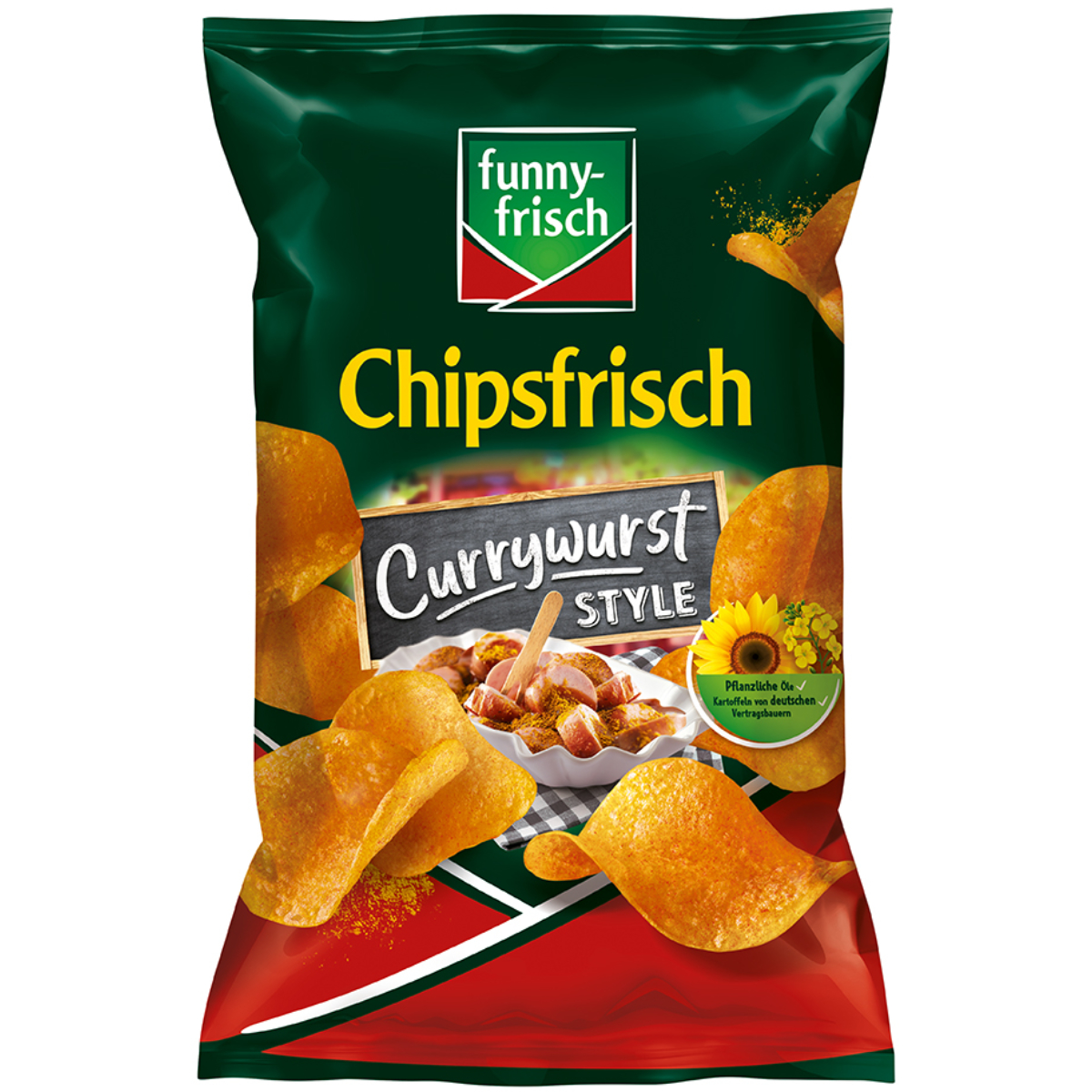 funny frisch Chipsfrisch Currywurst Style Kartoffelchips 150g