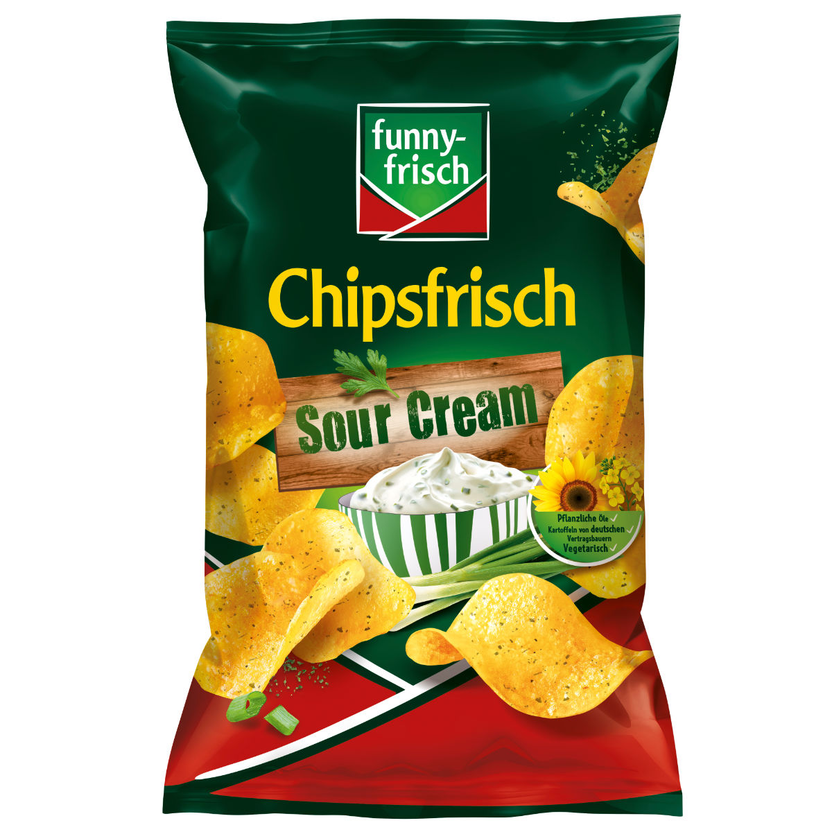 funny frisch Chipsfrisch Sour Cream Style knusprig frisch 150g